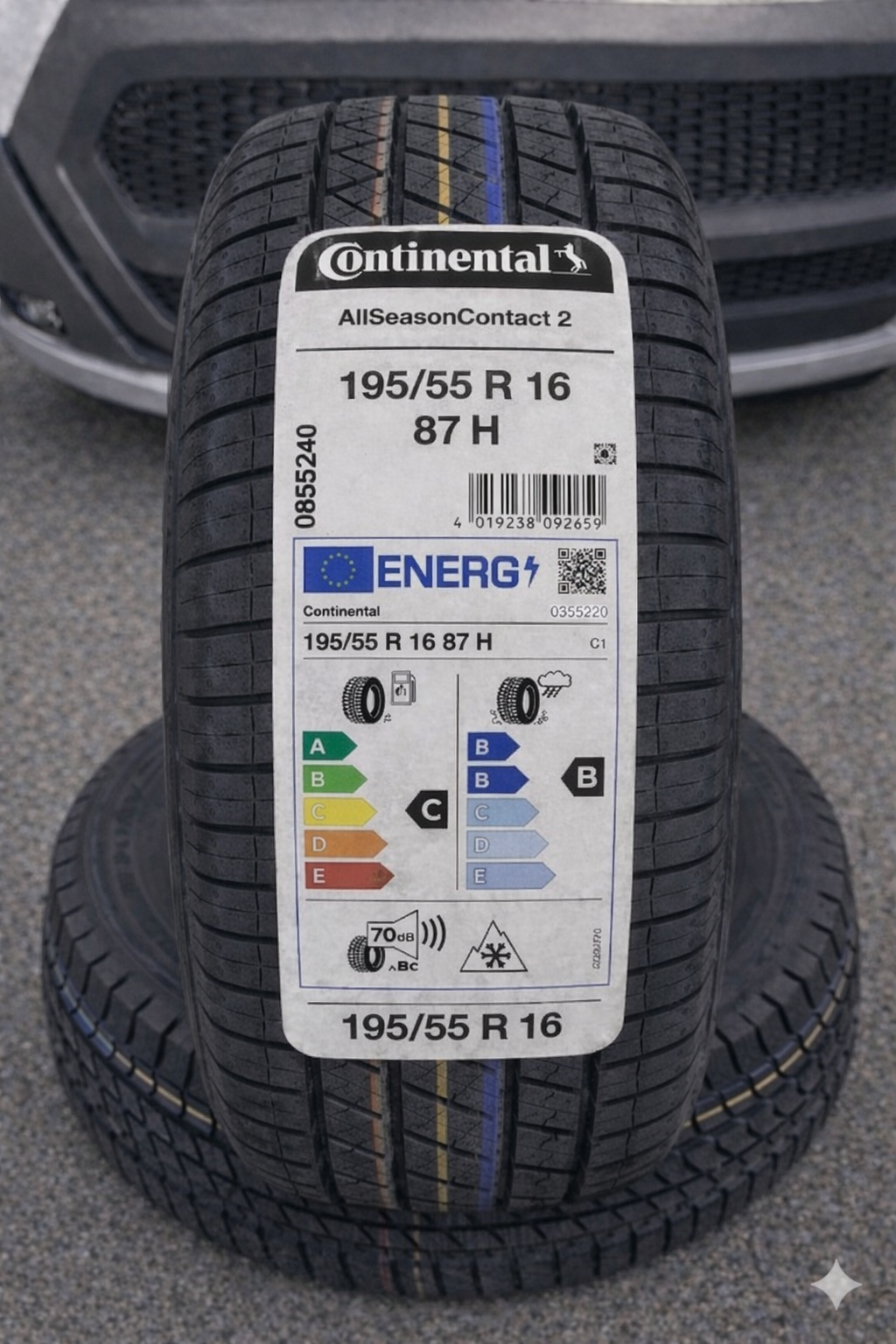 Continental 195/55 R16 87H AllSeasonContact Dört Mevsim 2026 Tarihli Lastikler