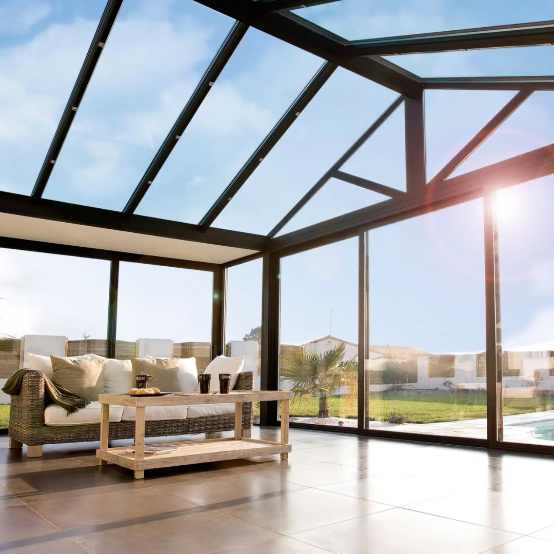 Vérandas toiture vitrée