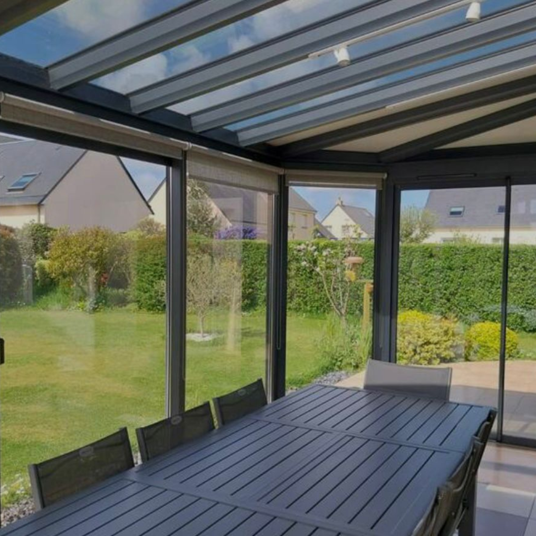 Vérandas toiture vitrée