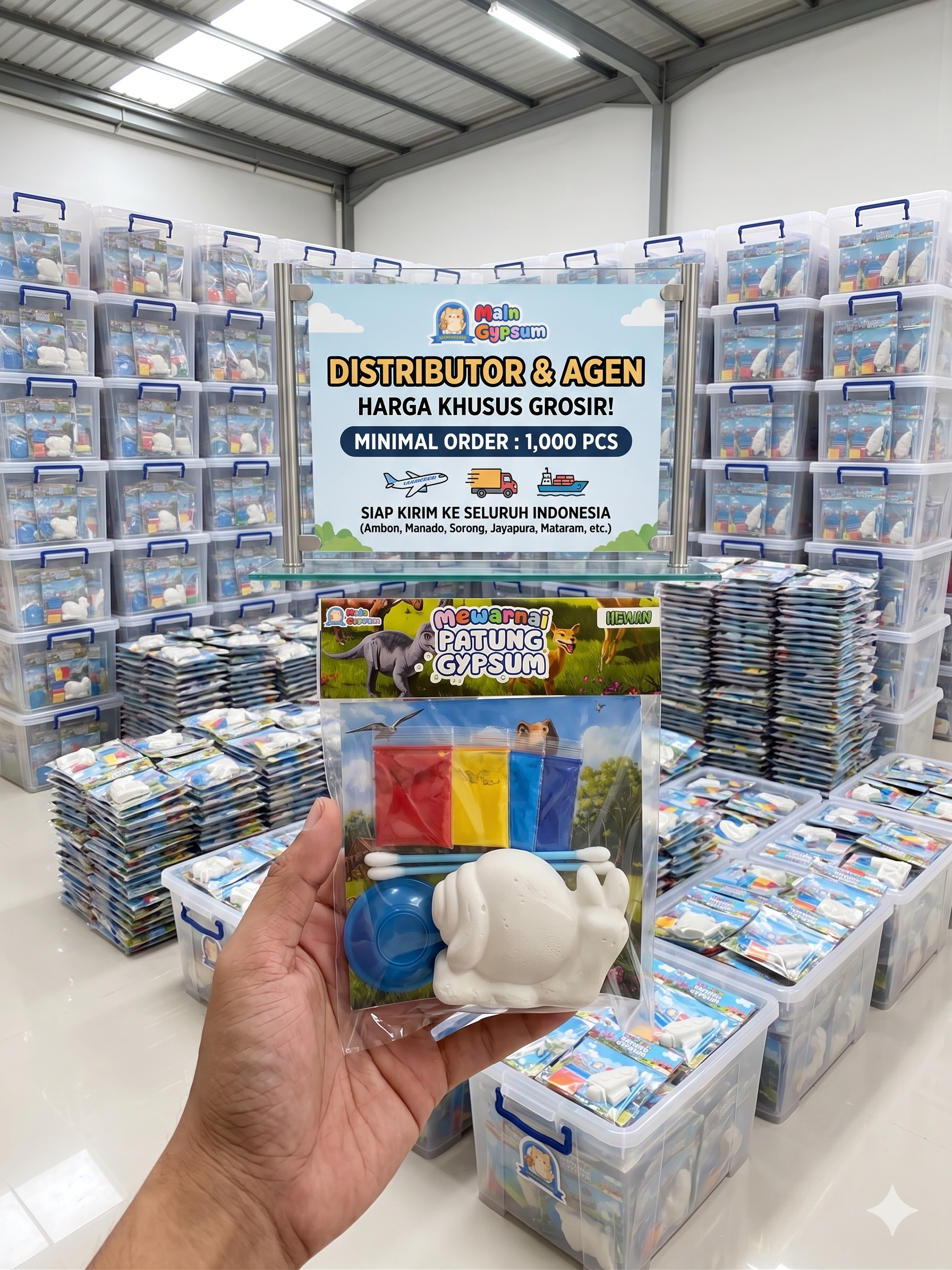 Paket Patung Gypsum Edukatif