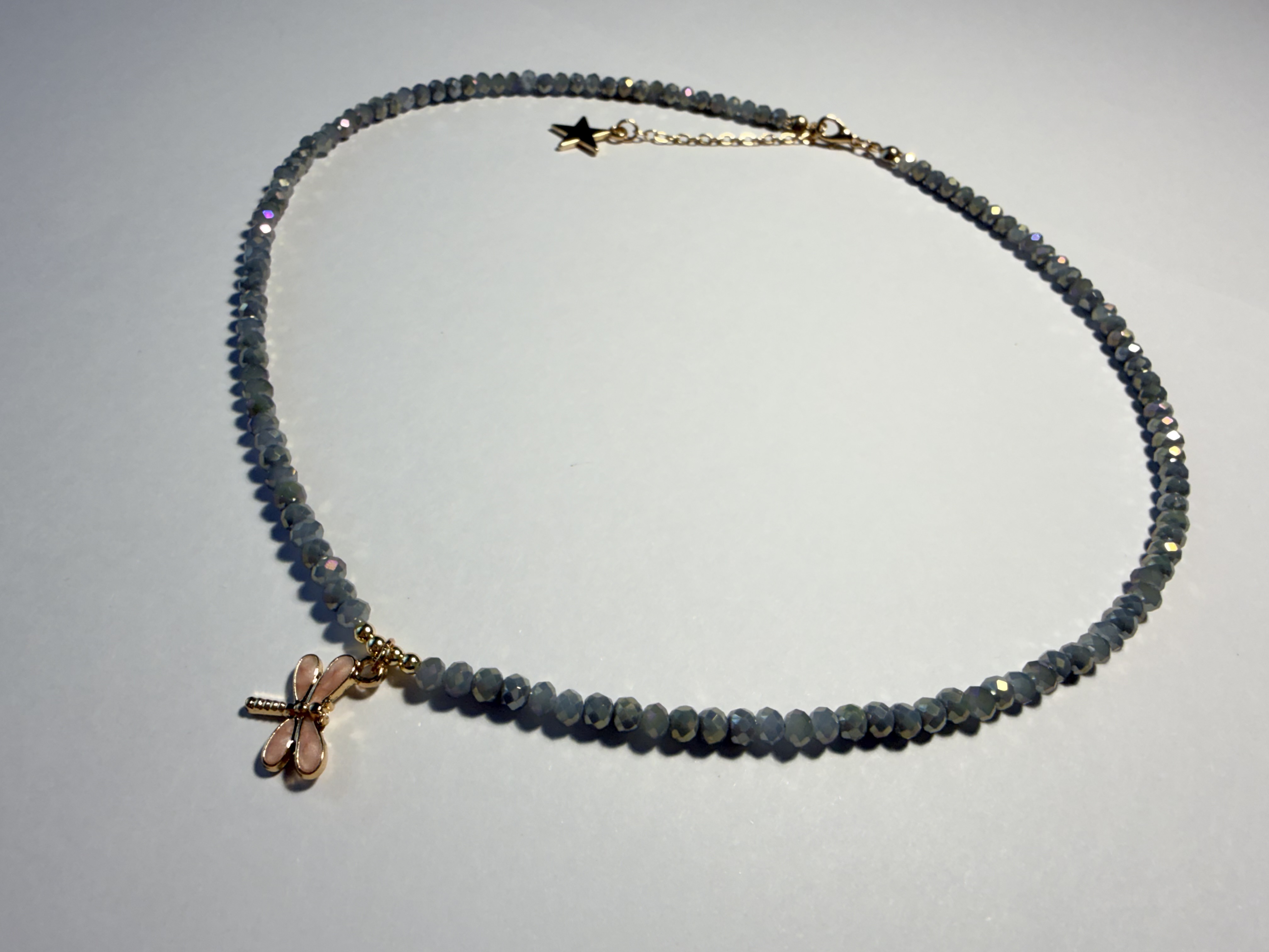 Akmenukų vėrinys su laumžirgiu