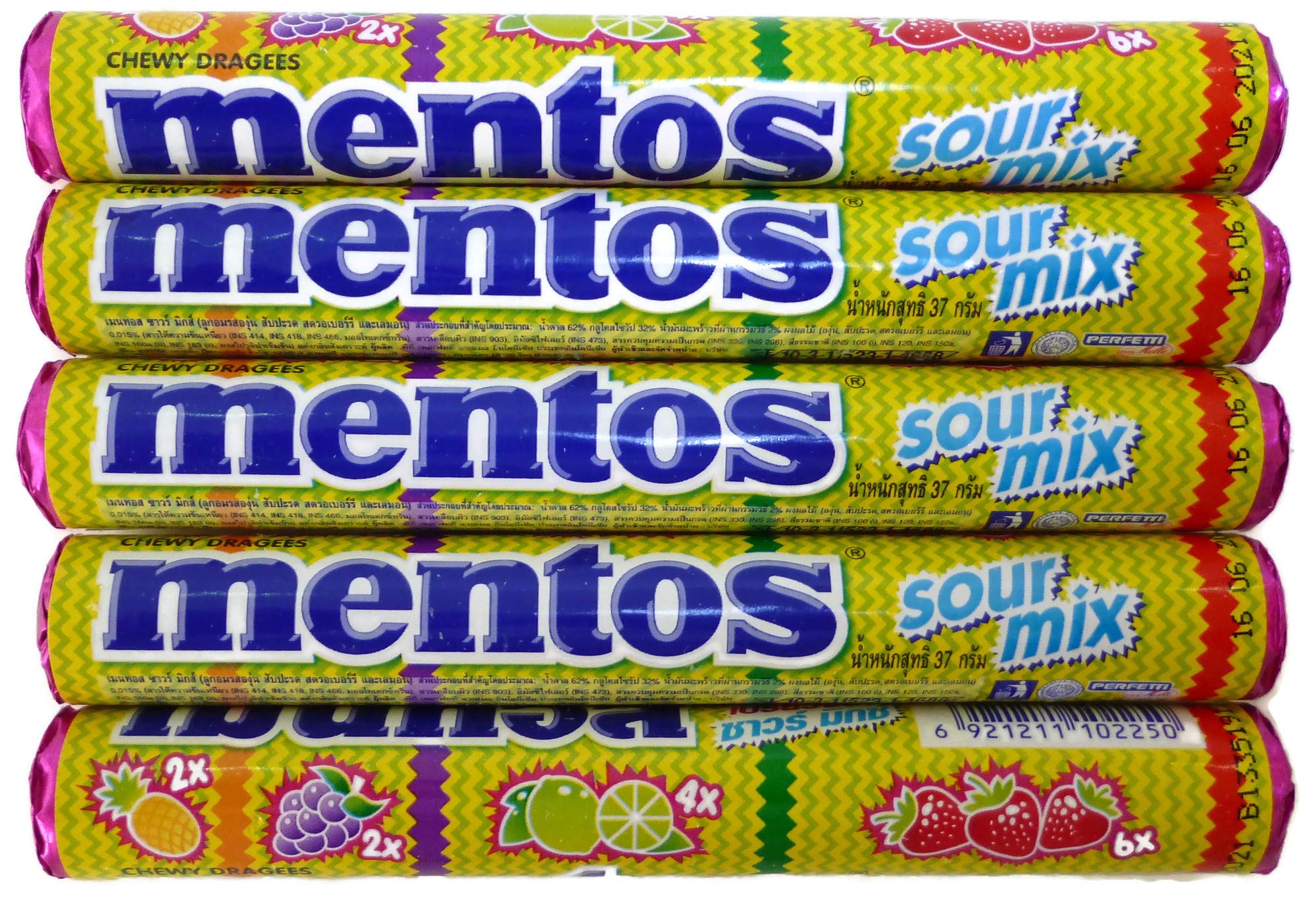 Mentos Sour Mix Chewy Dragees