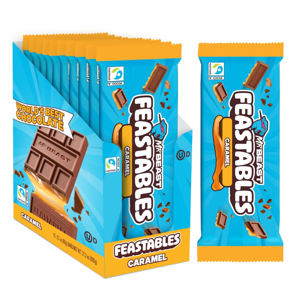 Feastables Caramel Chocolate Bar