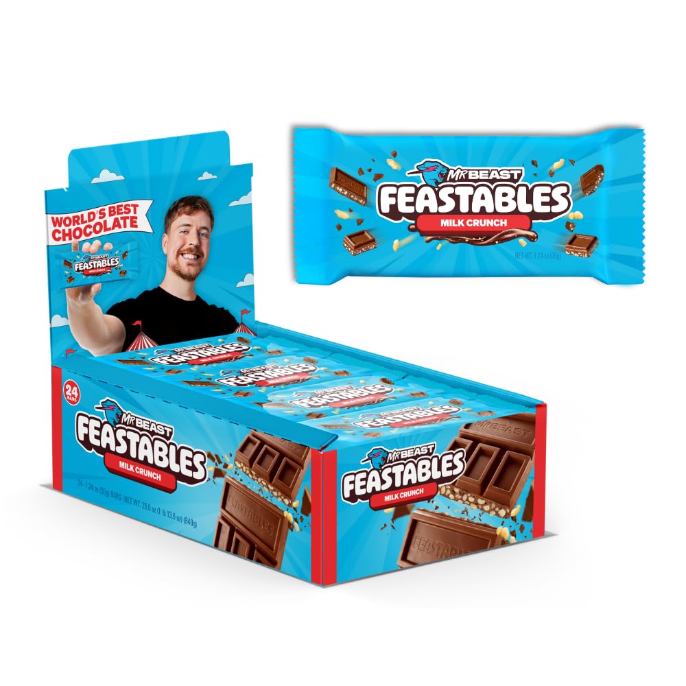 Feastables Milk Crunch Chocolate Bar