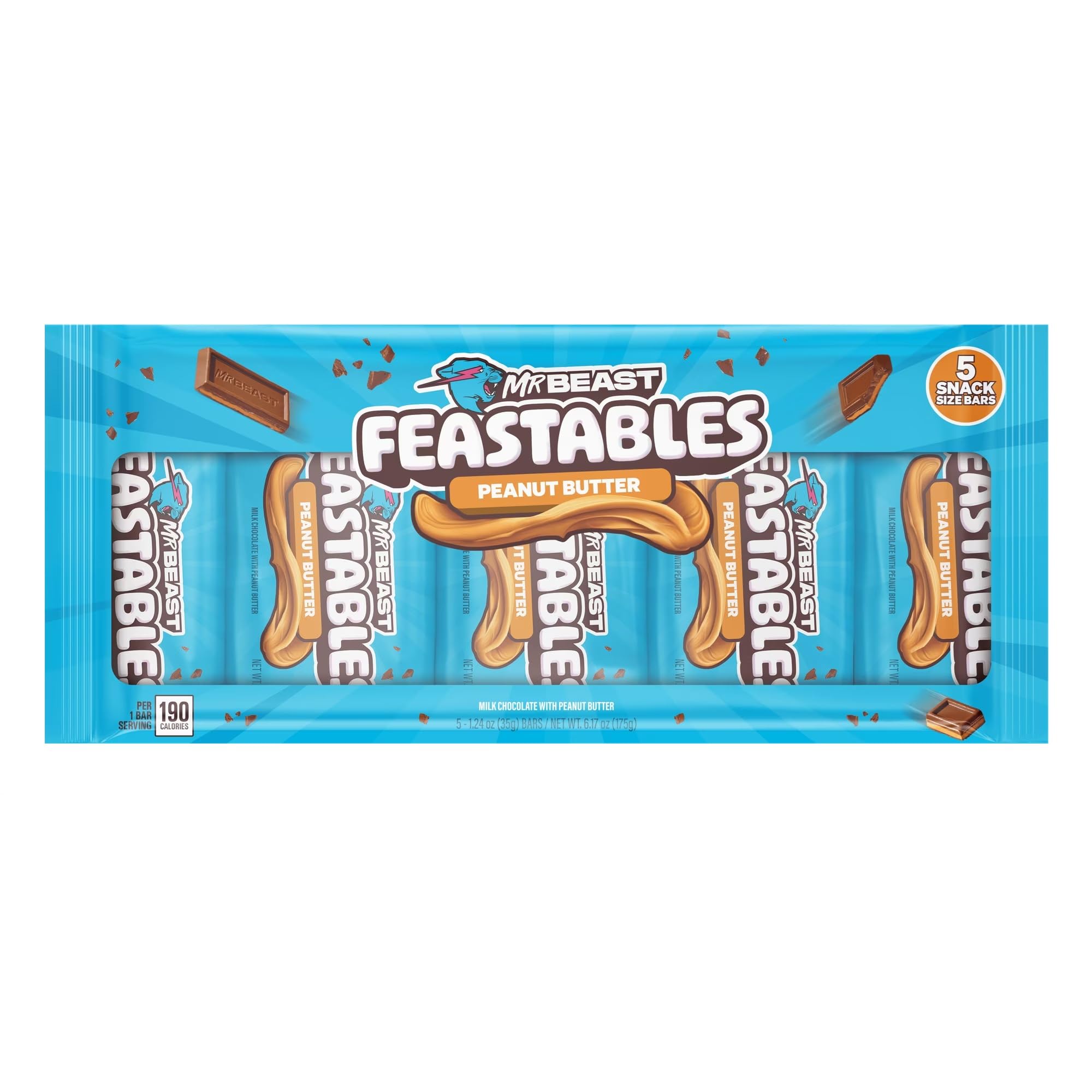 Feastables Peanut Butter Snack Bars