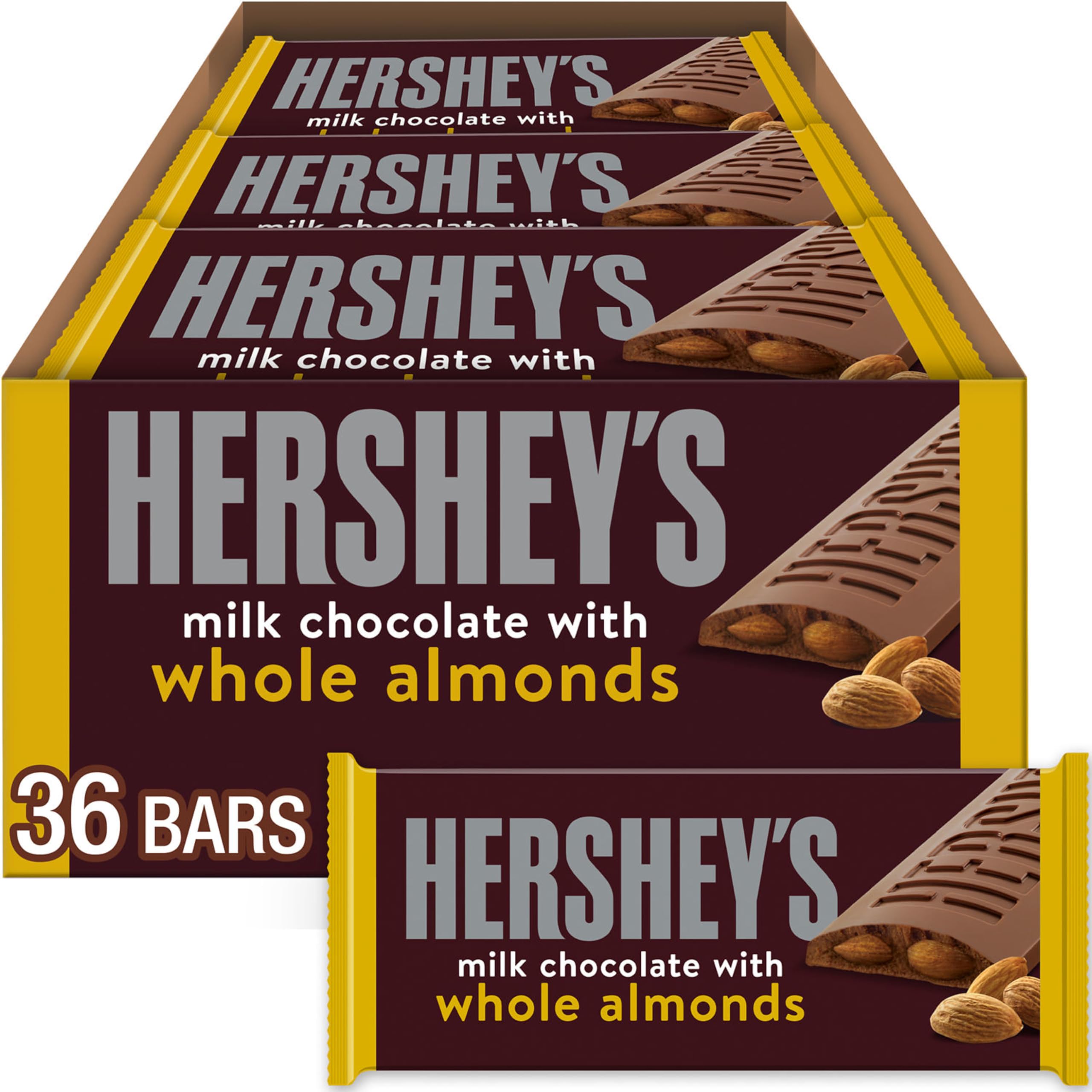 HERSHEY'S Milk Chocolate with Whole Almonds Bars