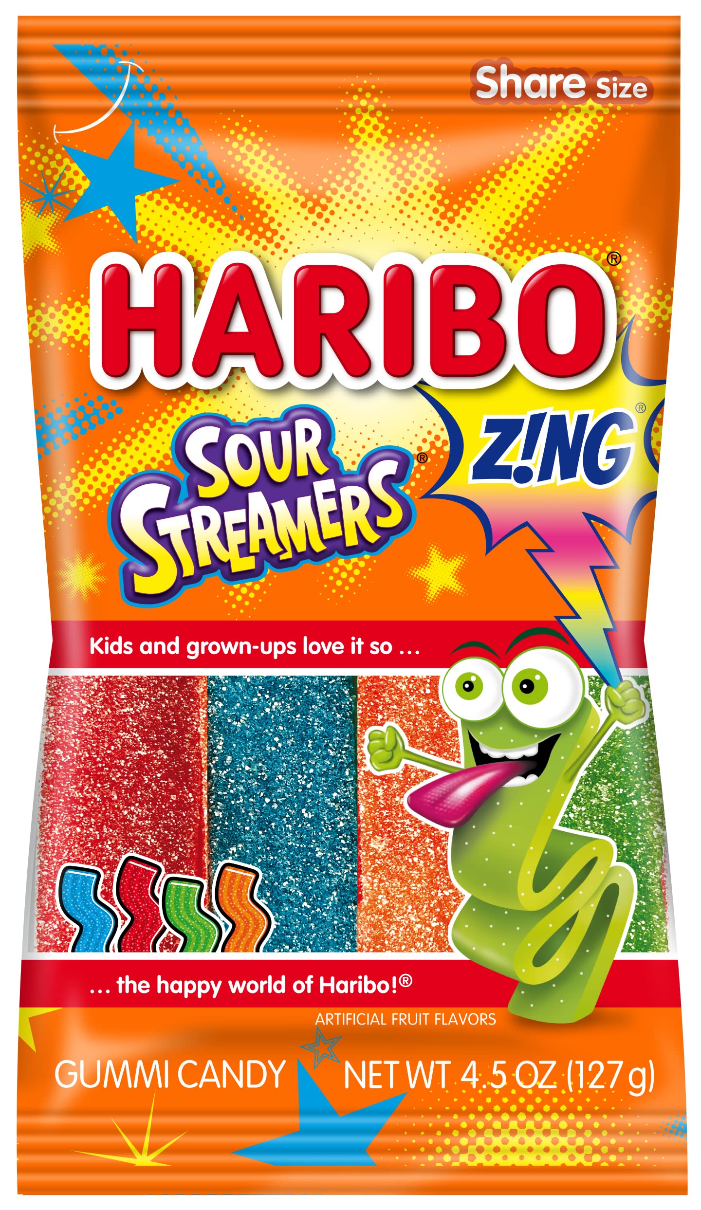 Haribo Sour Streamers Zing
