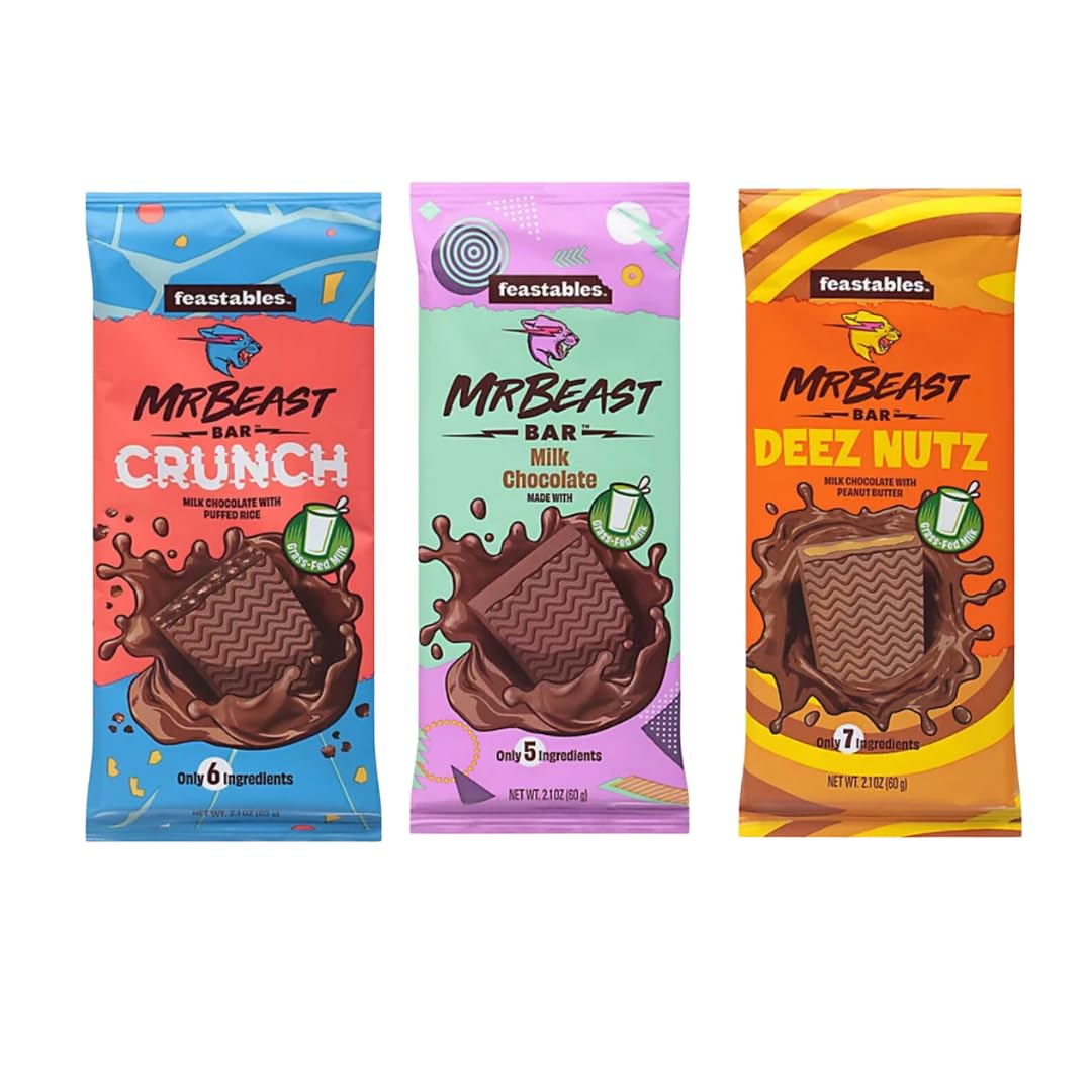 MrBeast Feastables Chocolate Bars Assortment