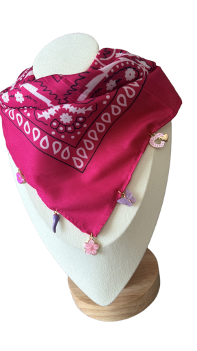Bandana Rose Fushia