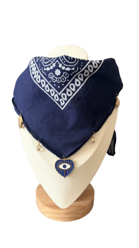 Bandana élégant bleu