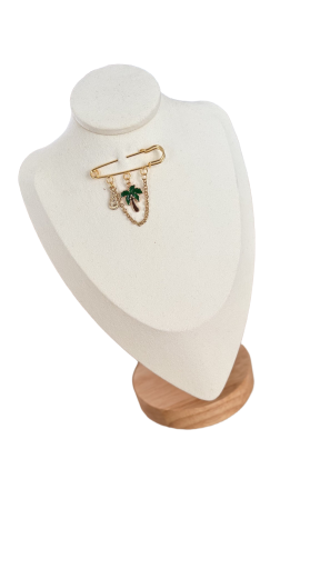 Broche dorée Palmier