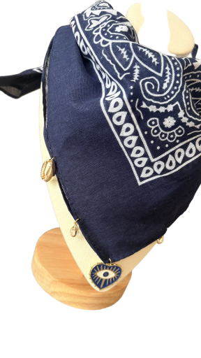 Bandana élégant bleu