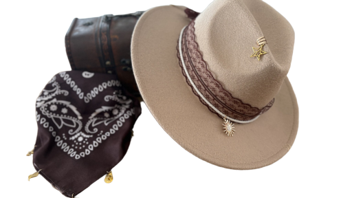 Chapeau en feutre beige