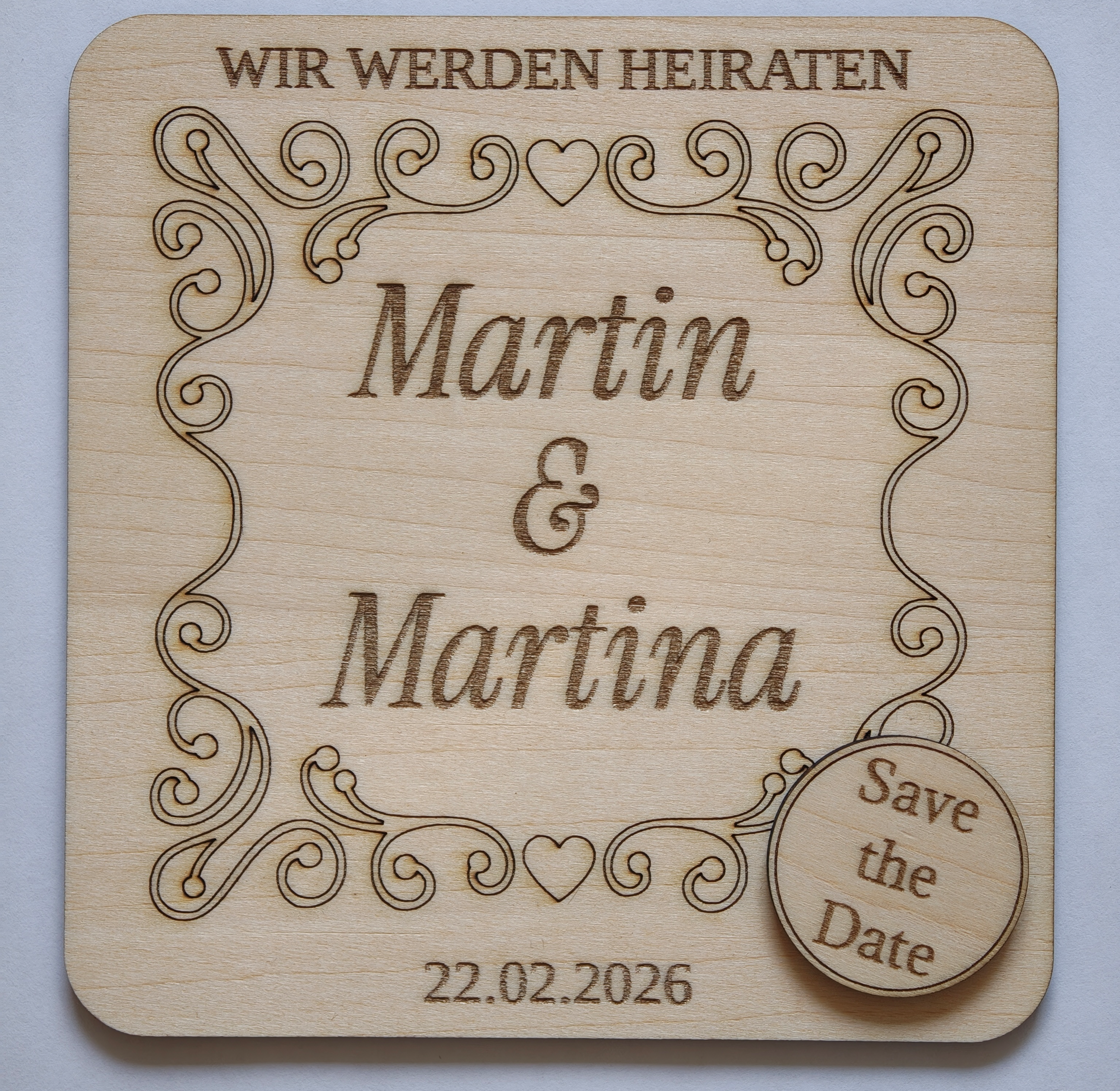 Hochzeitseinladung (Graviert)