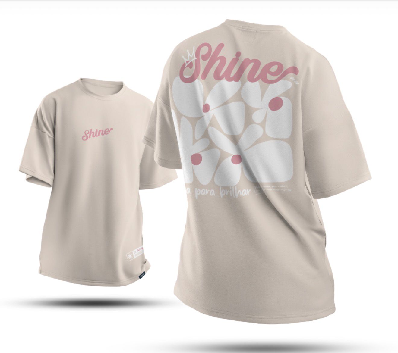 Camiseta Shine Bege