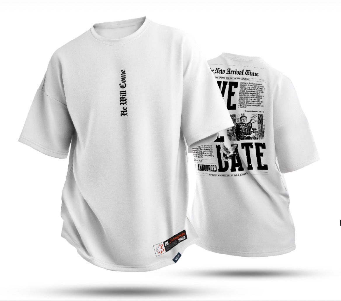 Camiseta Oversized Jornal