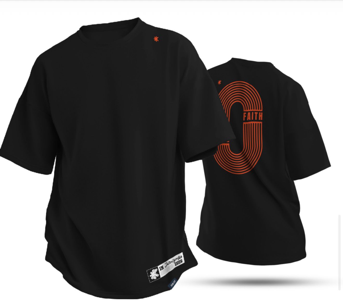 Camiseta Preta 'Faith'