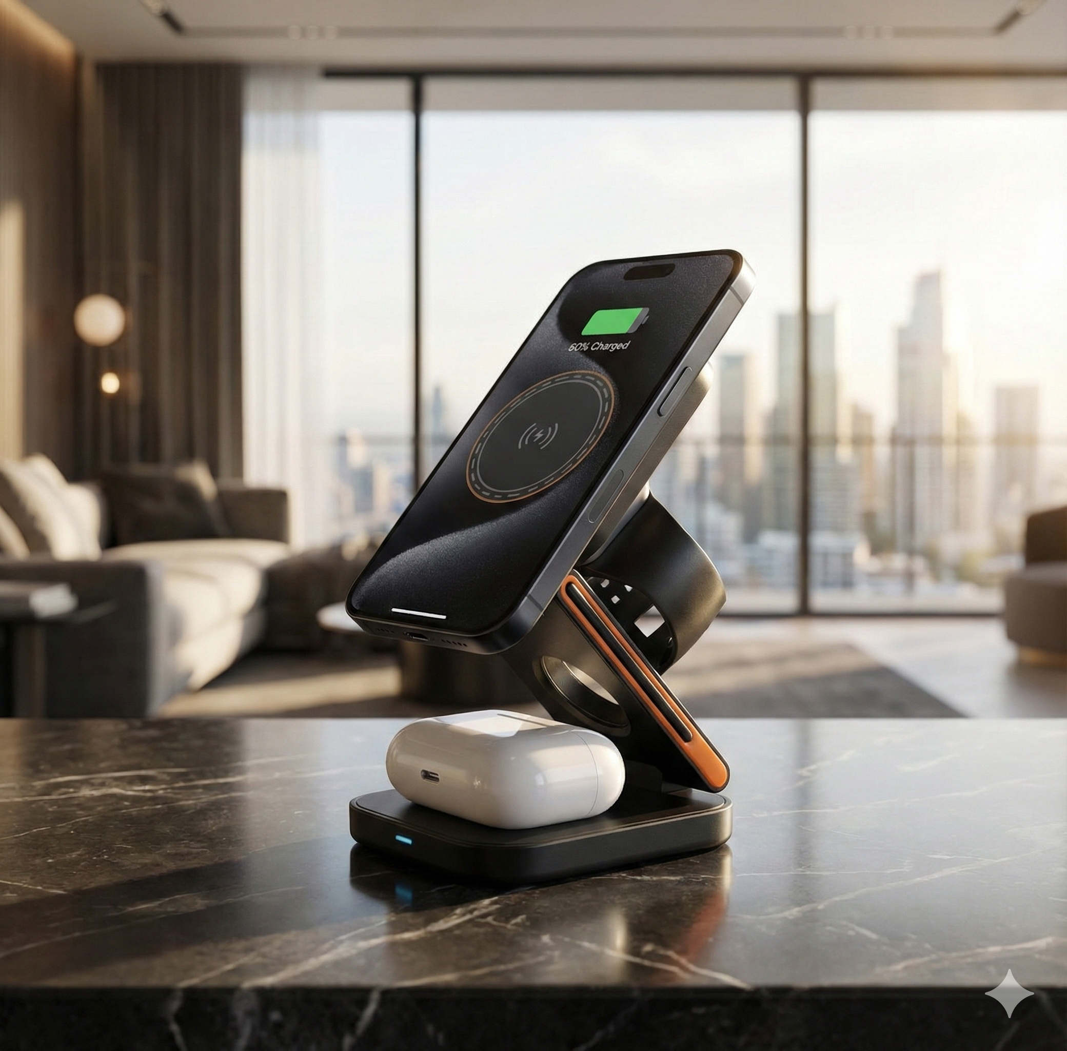 Station de charge sans fil 3-en-1