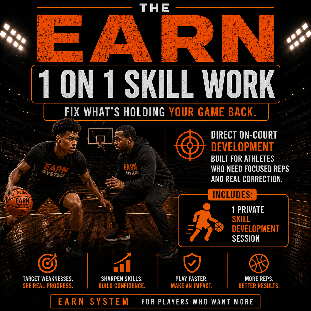 EARN — 1 on 1 Skill Work