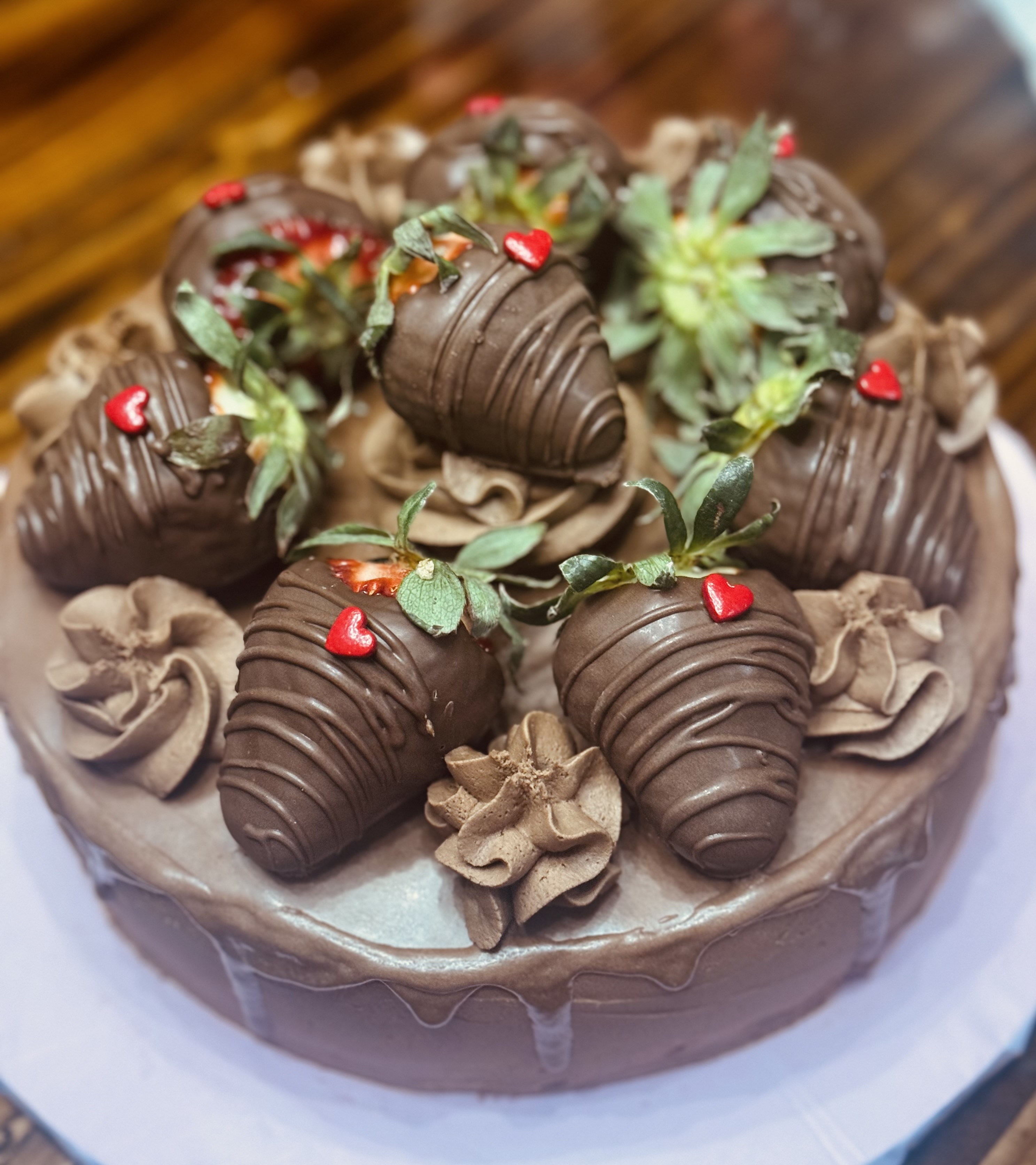 Chocolate Covered Strawberry Cake