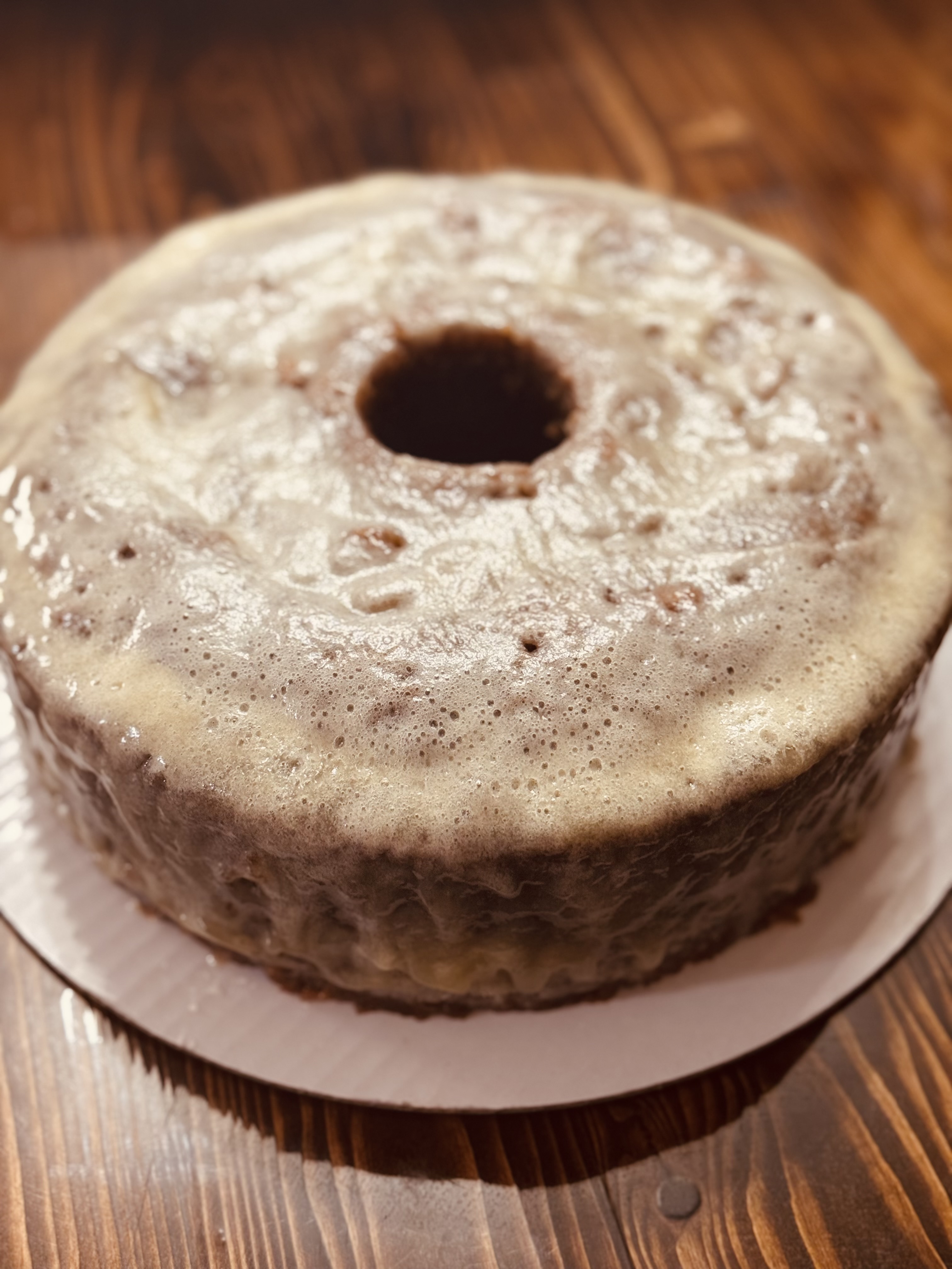 Glazed Apple Nut Cake