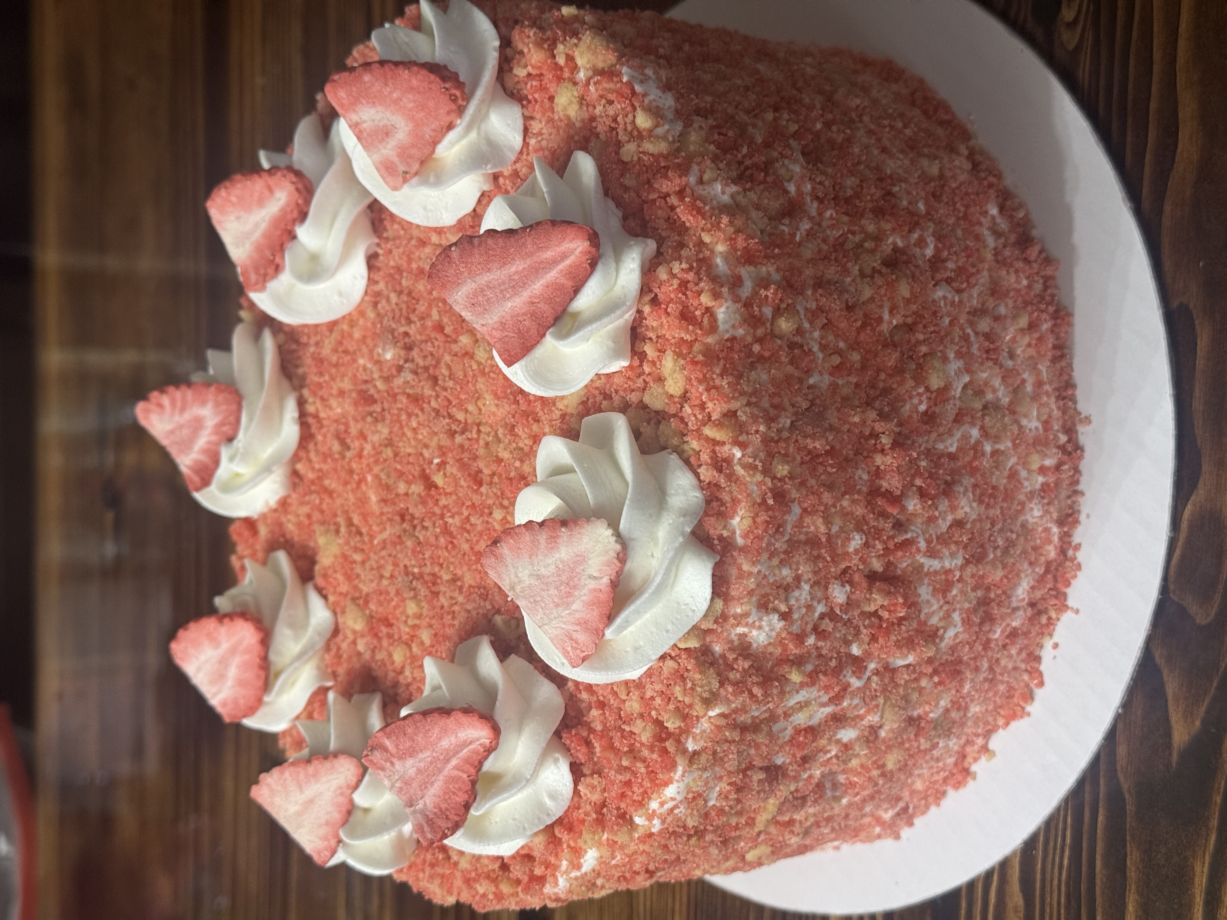 Strawberry Crunch Cake