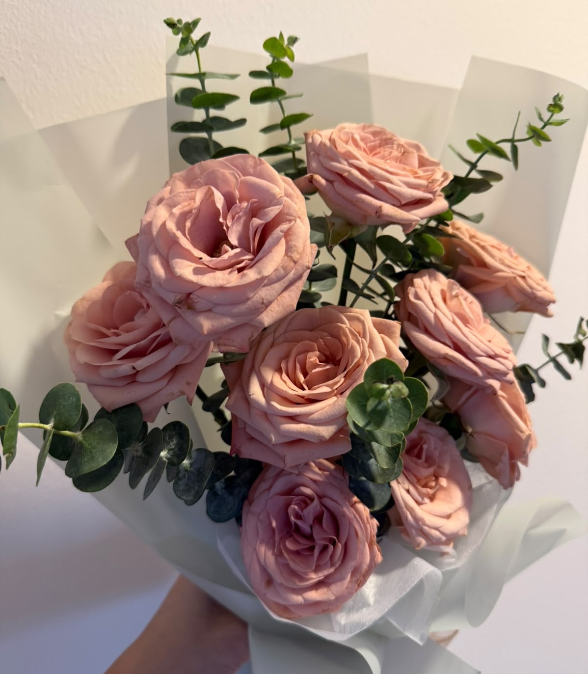 Elegant Cappucino Rose Bouquet