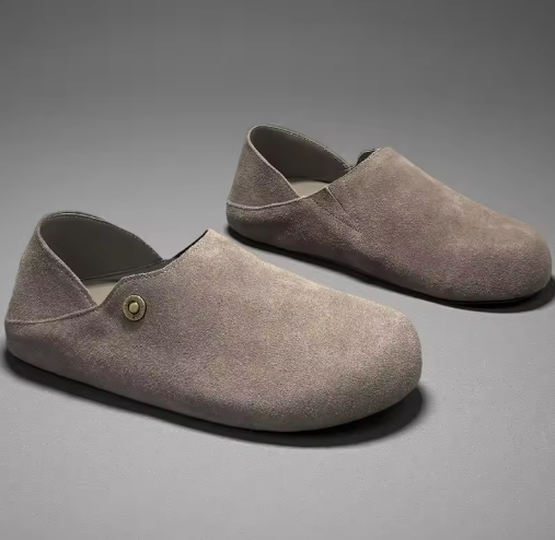 Minimalist Suede Slip-On Shoes