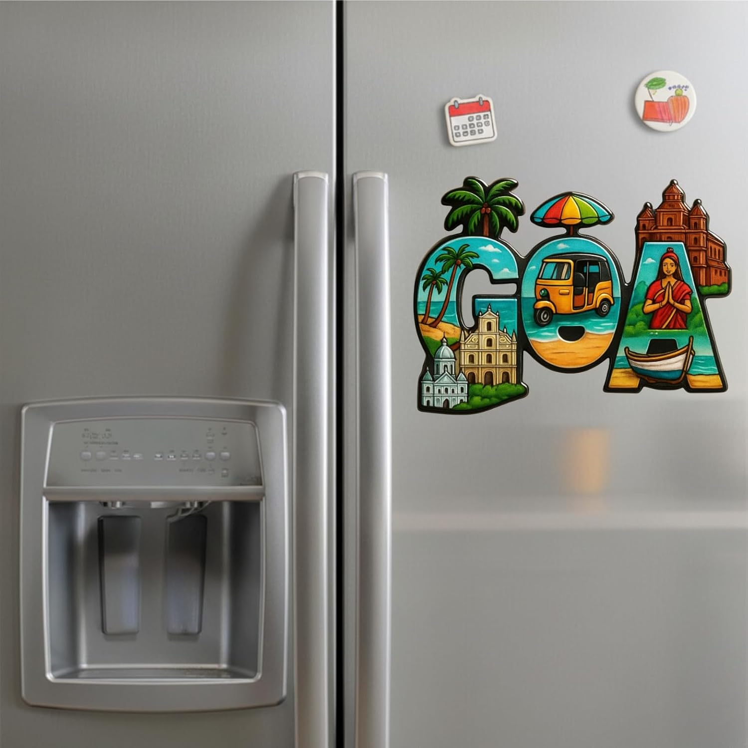 Radiqore Souvenir Fridge Magnet (4x3 inch) | Collectible Indian City Travel Magnets | High-Power Magnet for Refrigerator, Almirah & Office Decor (Goa)