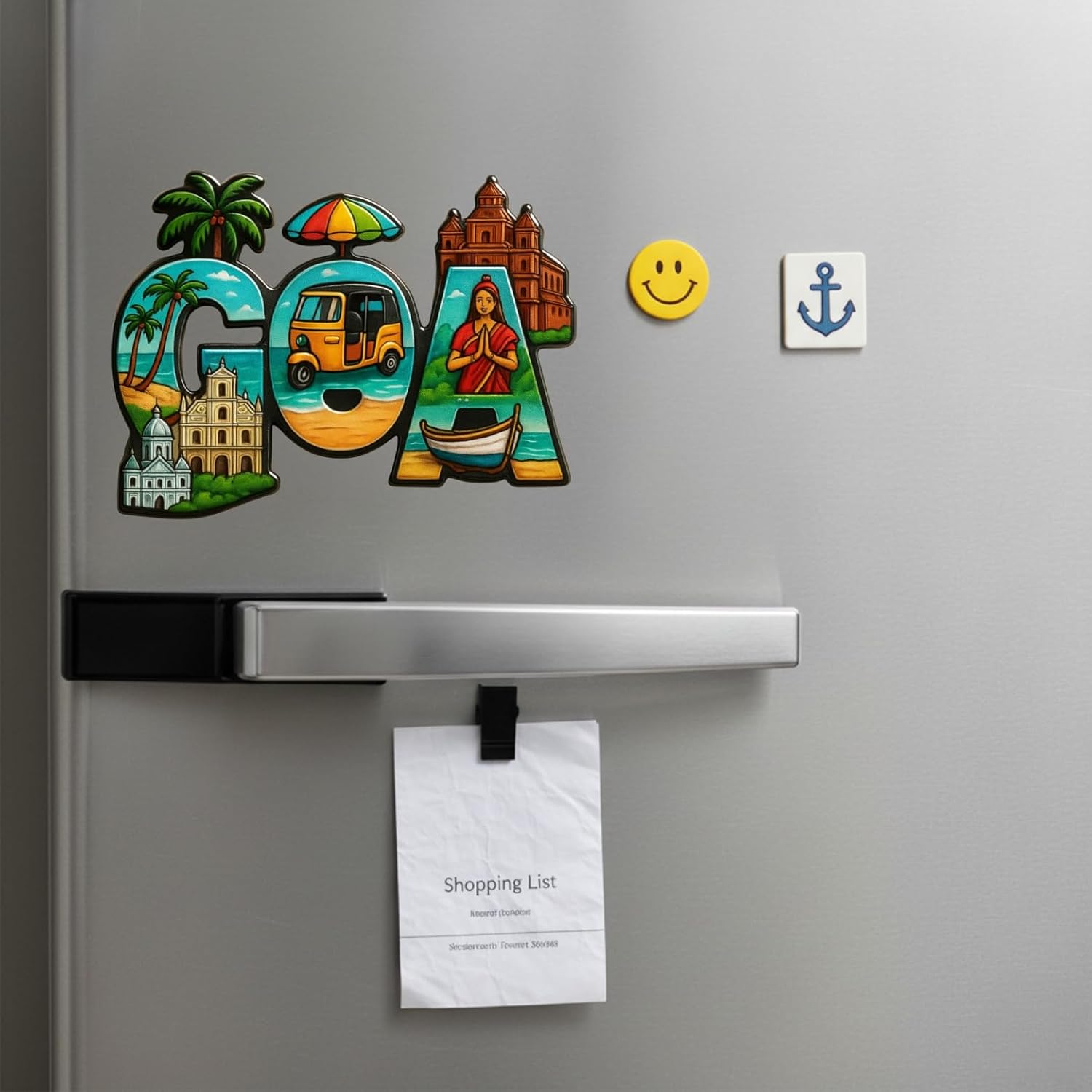 Radiqore Souvenir Fridge Magnet (4x3 inch) | Collectible Indian City Travel Magnets | High-Power Magnet for Refrigerator, Almirah & Office Decor (Goa)