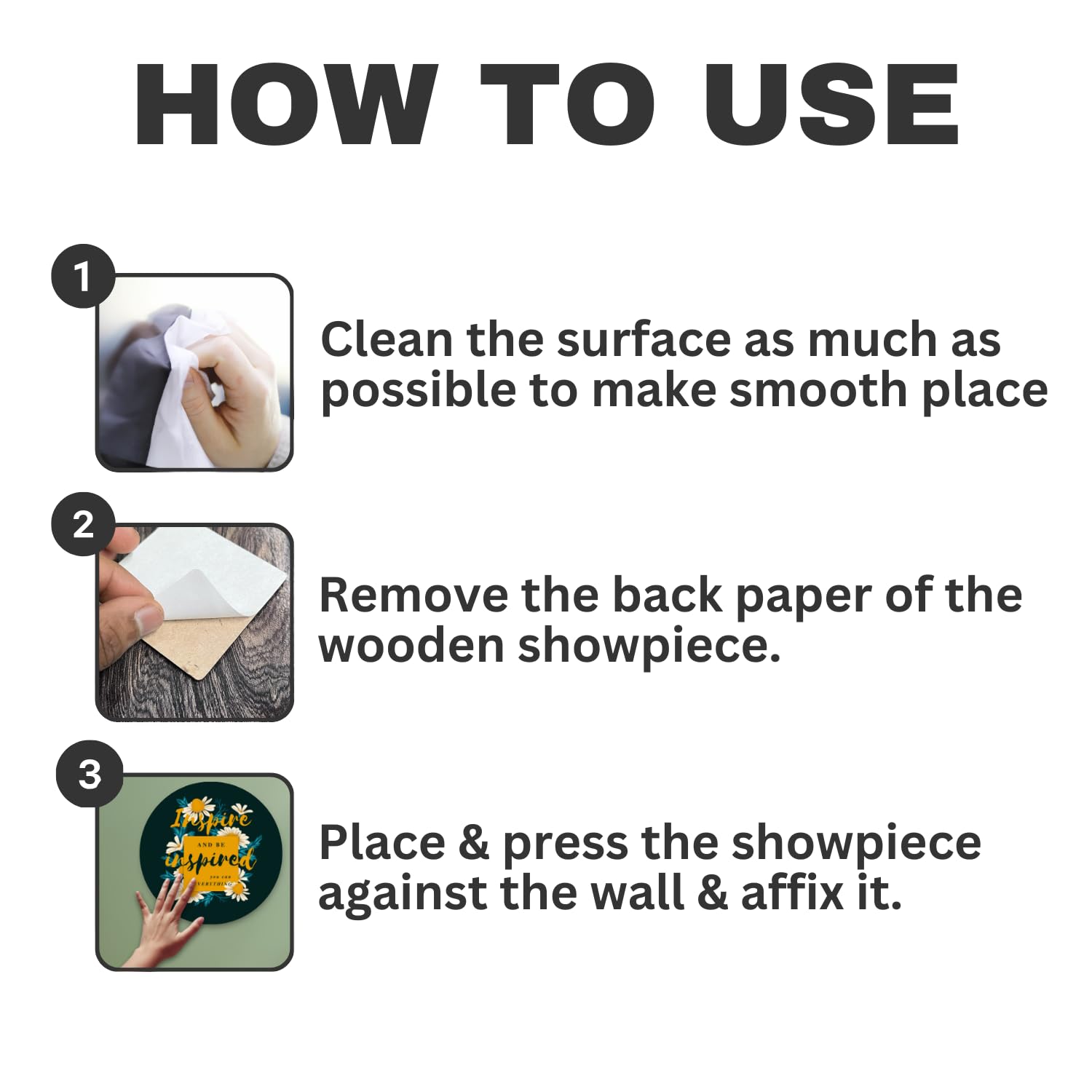 RADIQORE Set of 11 Designer MDF Wooden Wall Hanging for Home Decoration | Office | Gift | Wall Decor Hanging Items | Wall Art | Living Room | Bedroom