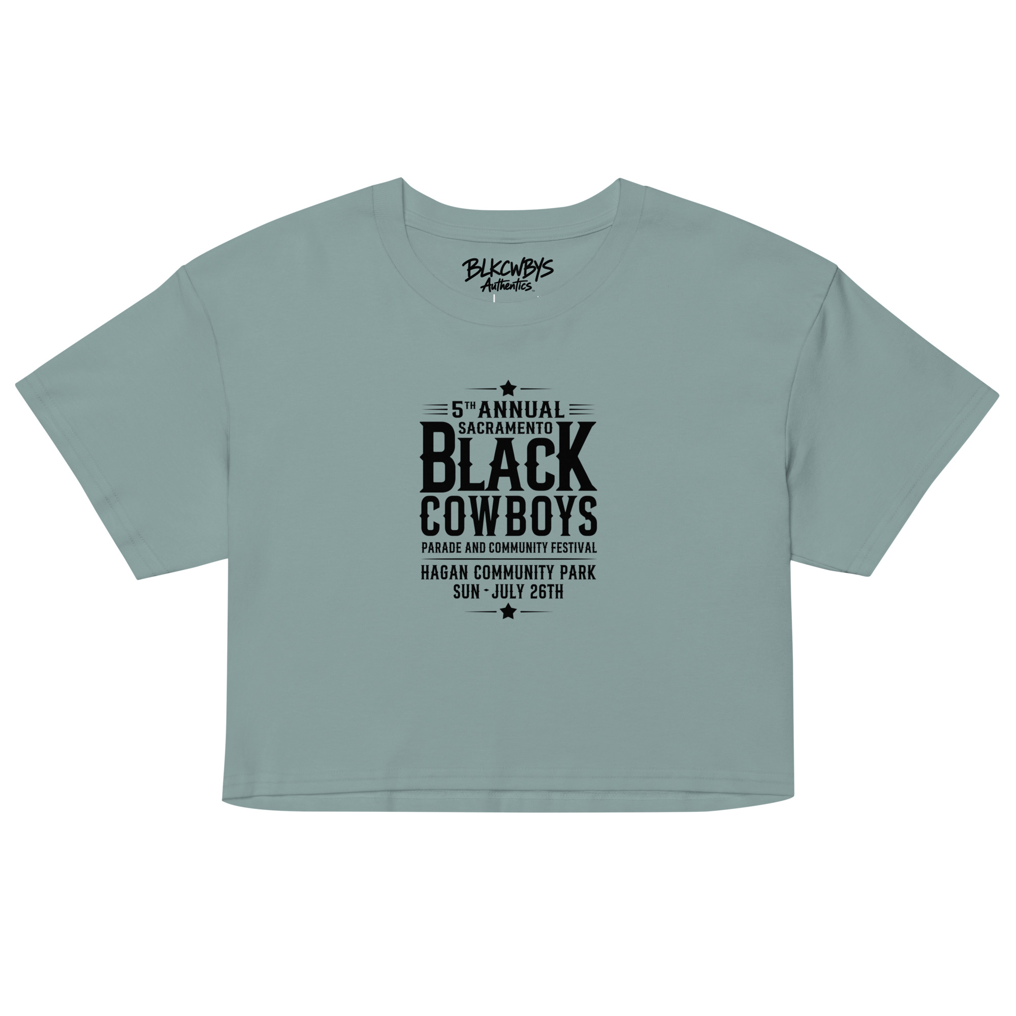 5th Annual Sacramento Black Cowboys Women’s crop top