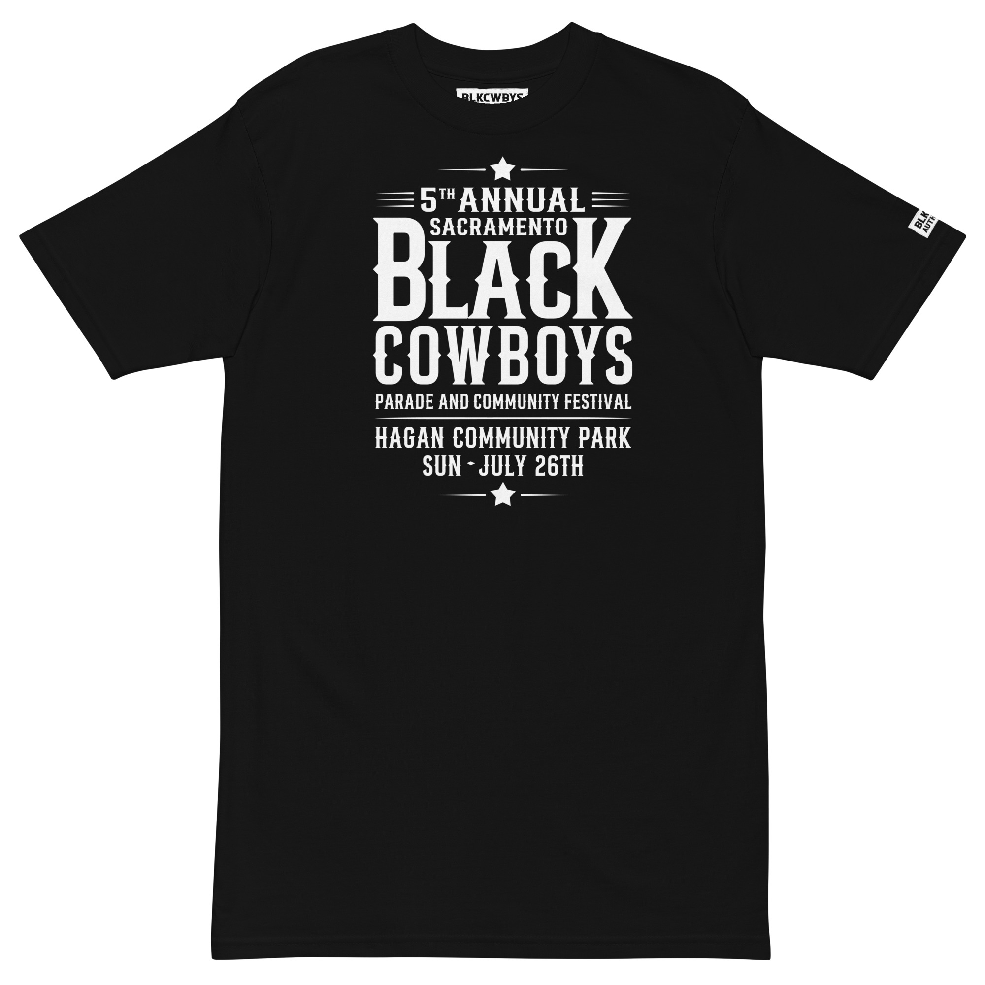 SACRAMENTO BLACK COWBOYS PARADE COMMEMORATIVE T-SHIRT 