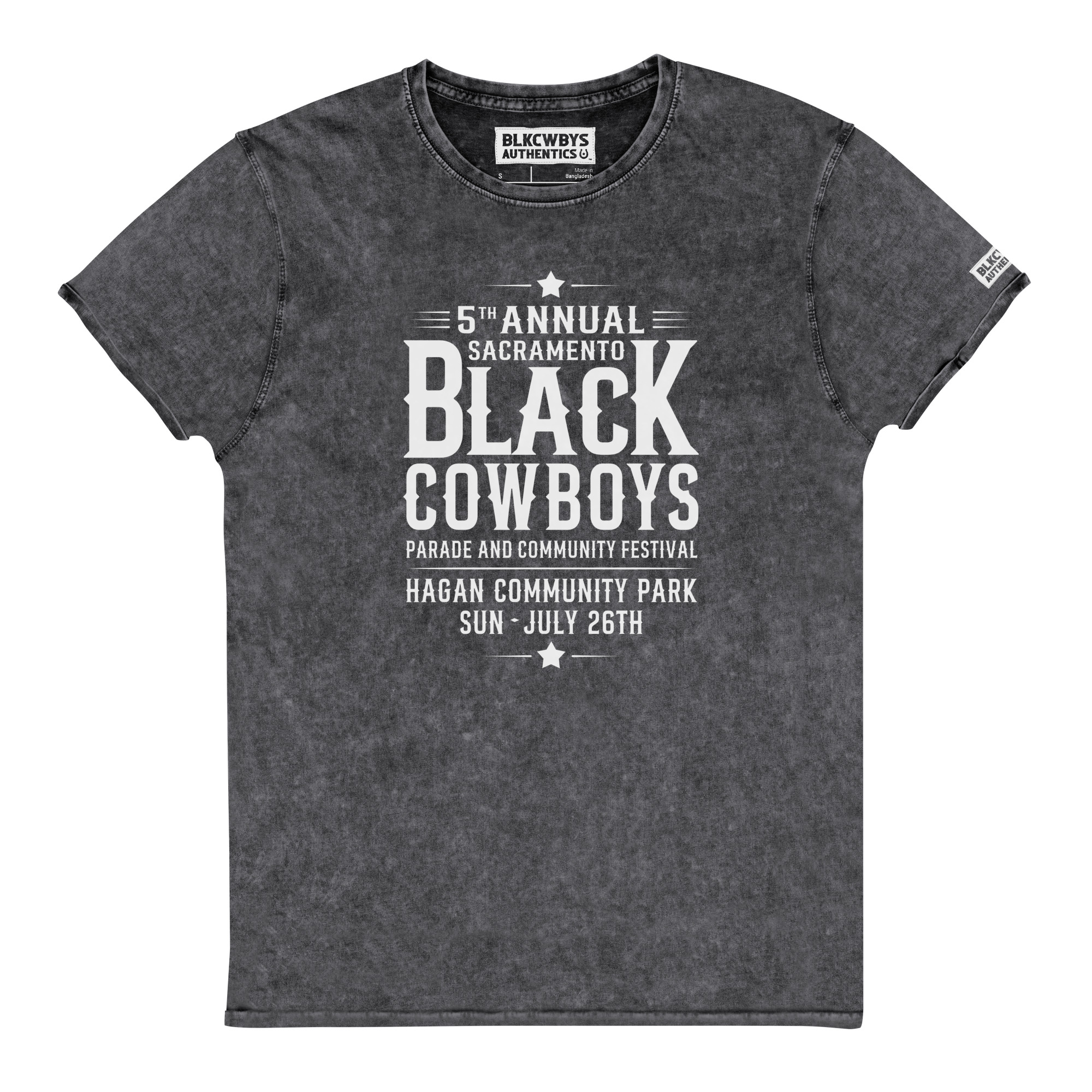 5th Annual Black Cowboys Parade Denim T-Shirt