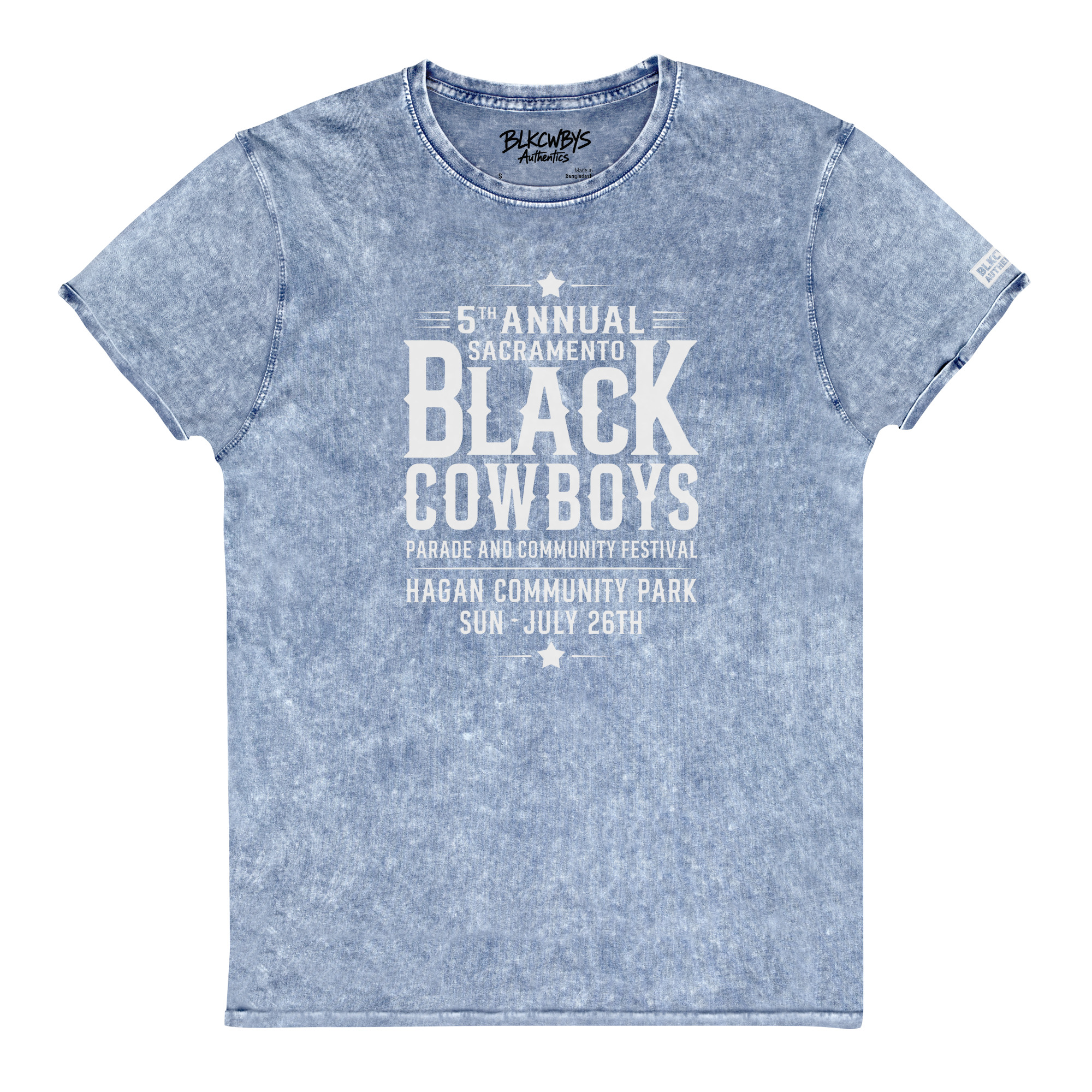 5th Annual Black Cowboys Parade Denim T-Shirt