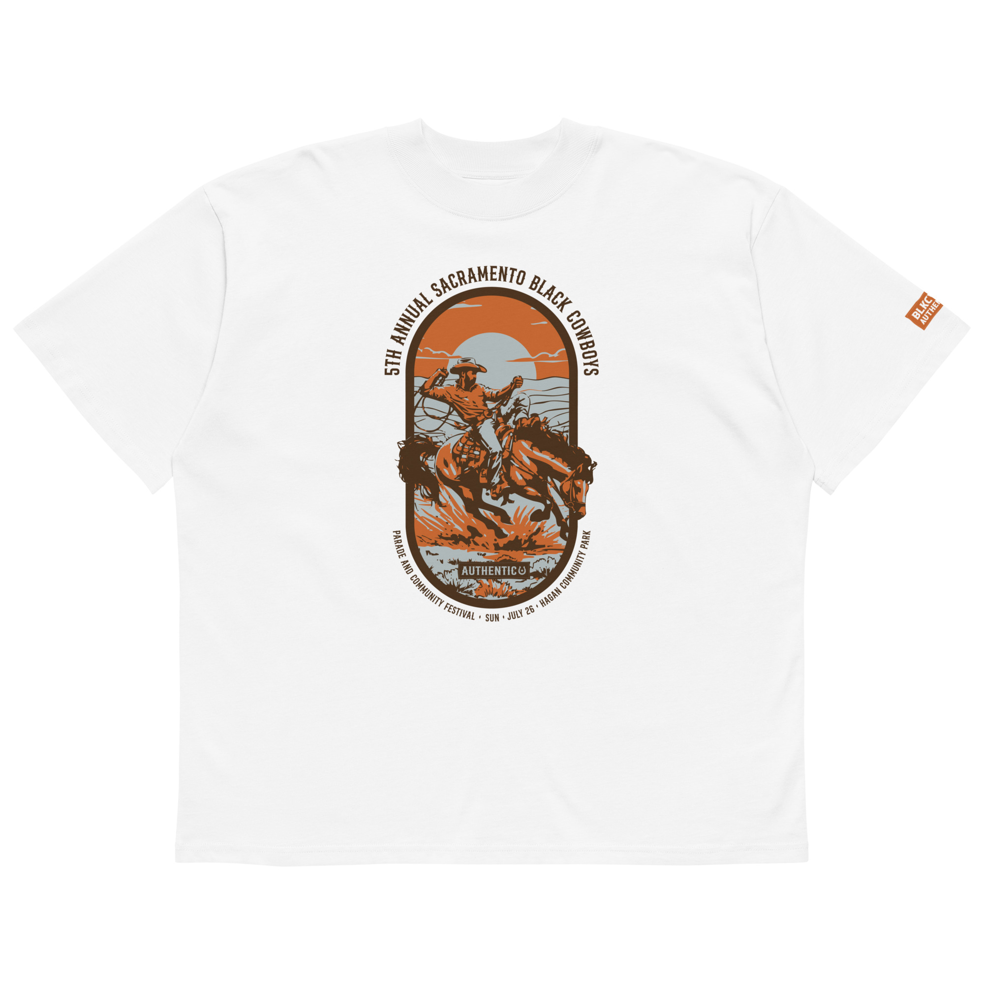 SACRAMENTO BLACK COWBOYS PARADE COMMEMORATIVE T-SHIRT 