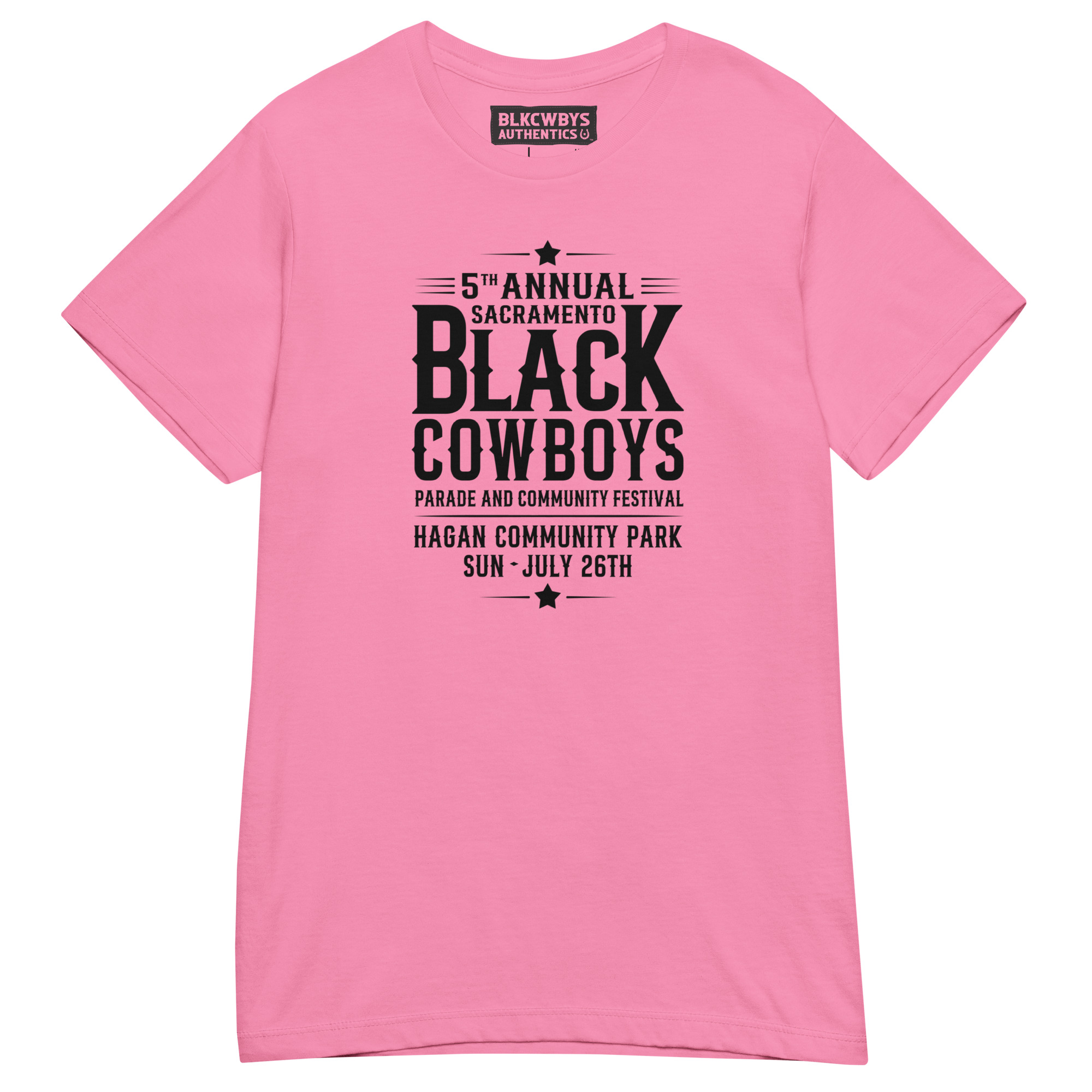 5th Annual Sacramento Black Cowboys Parade Women’s basic softstyle t-shirt