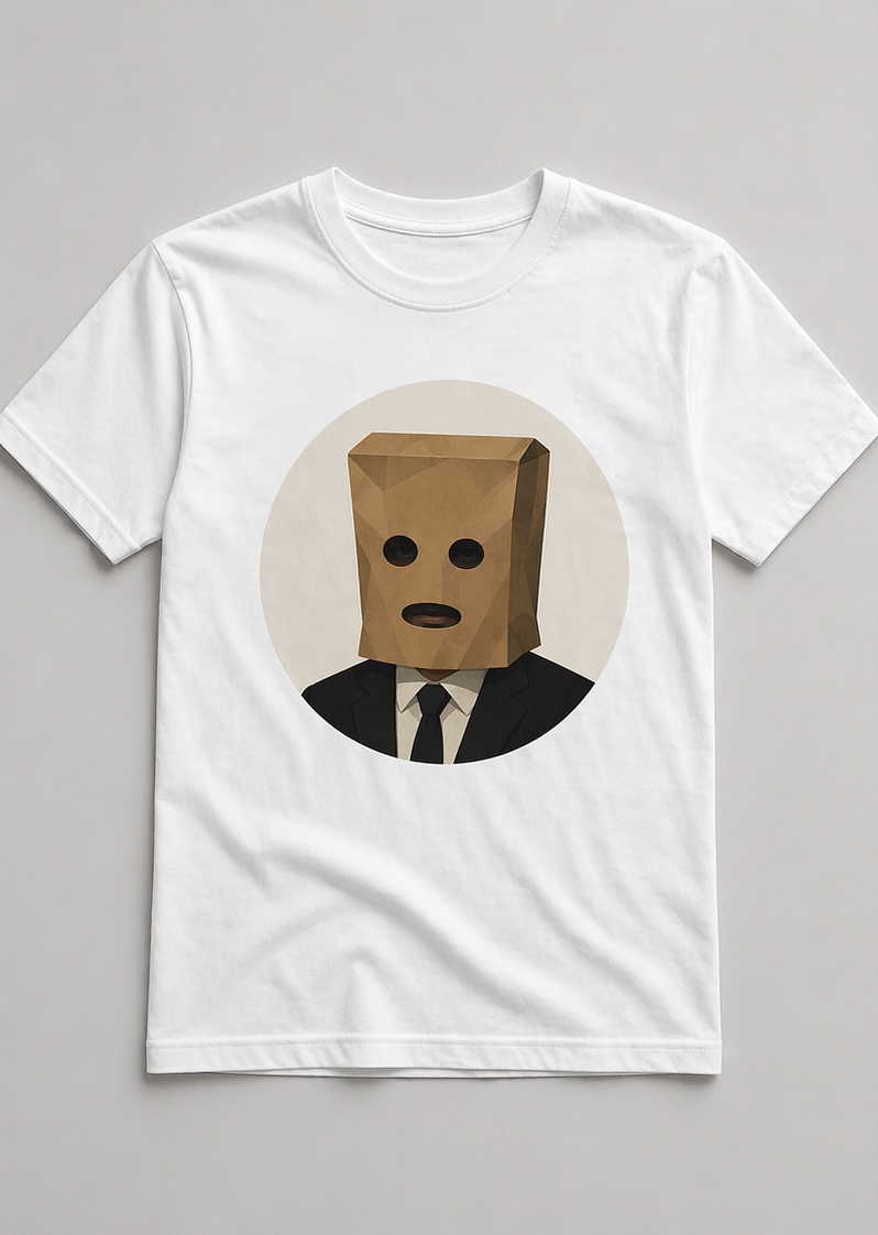 Paper Bag Head T-Shirt
