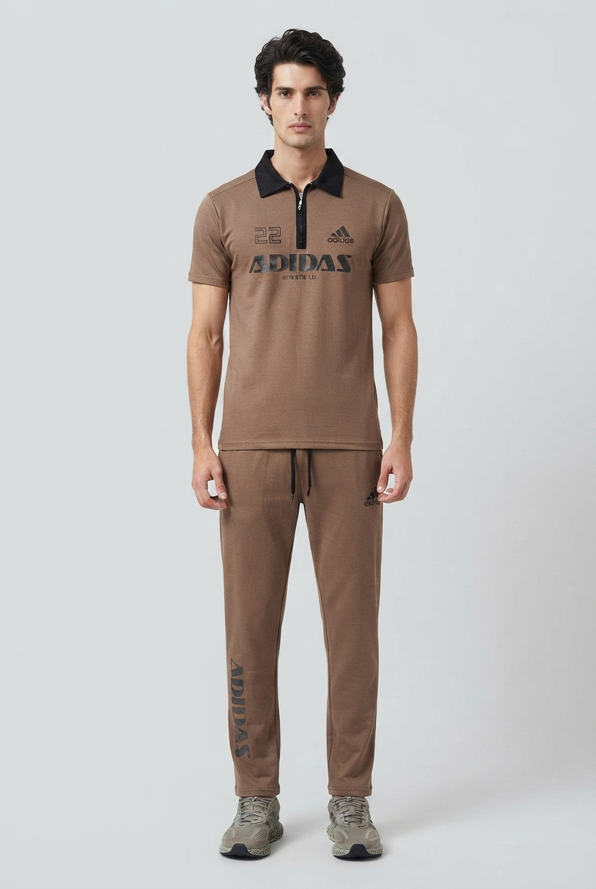 Adidas Zipper Polo Tracksuit for Men