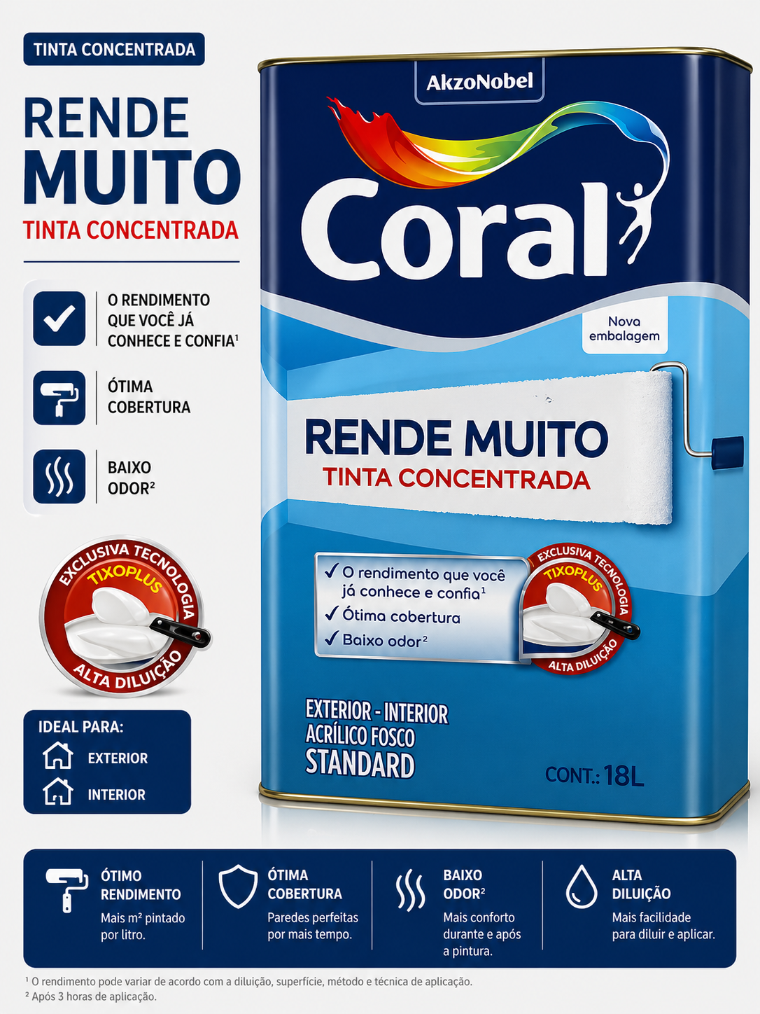 Coral Rende Muito Tinta Concentrada