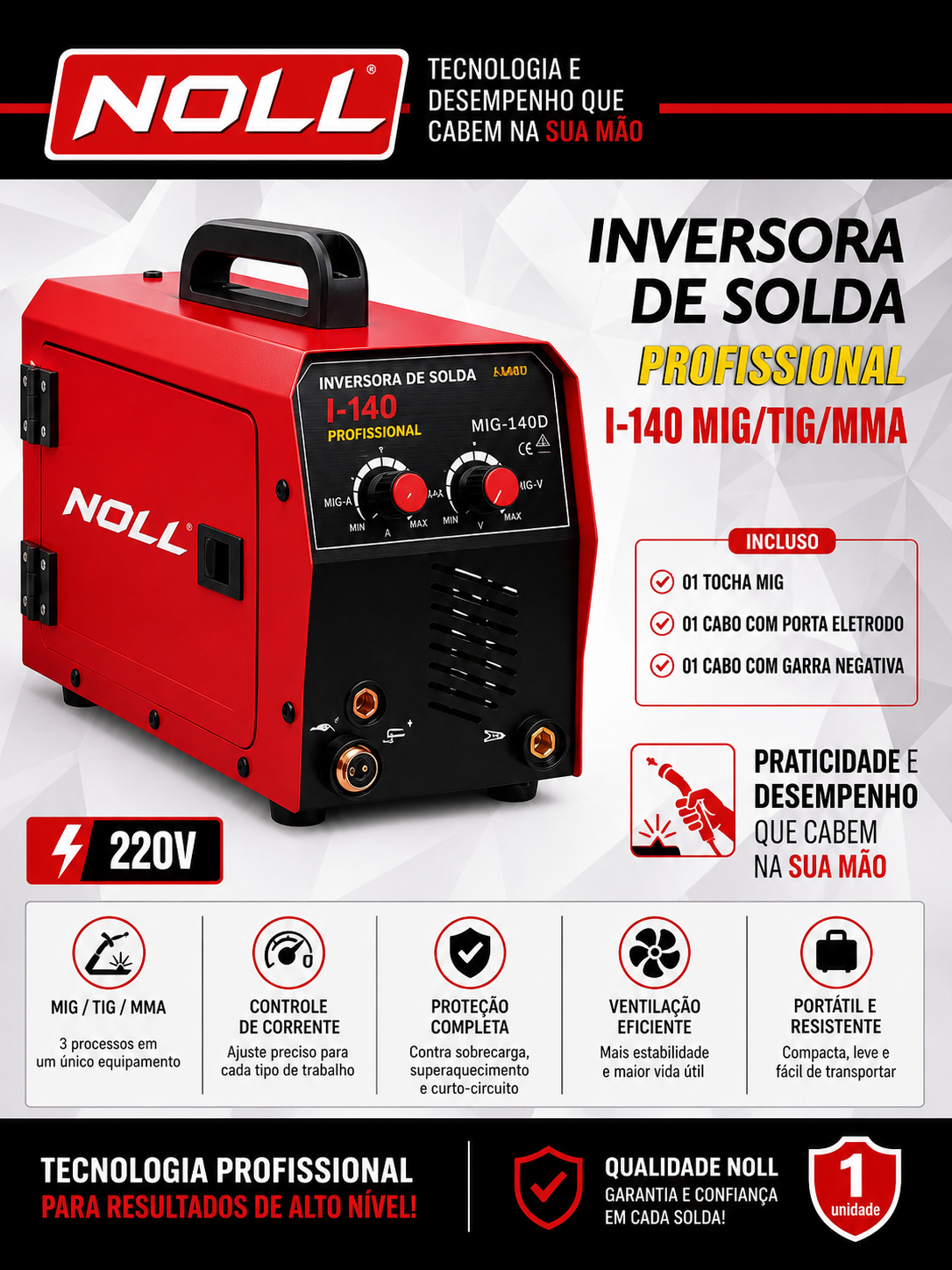 Inversora de Solda Noll I-140
