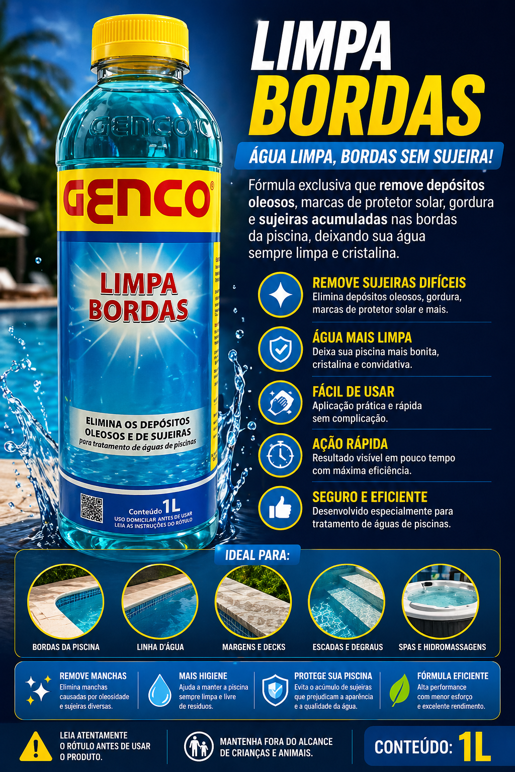 Limpador de Bordas Genco 1L