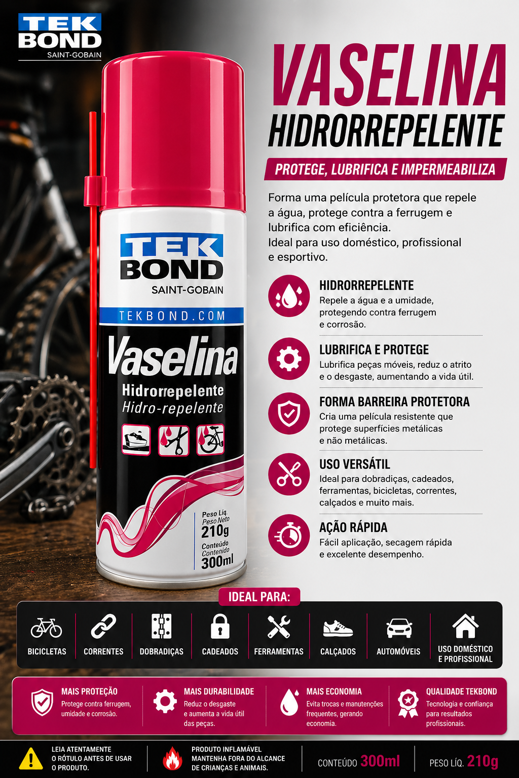 Vaselina Hidrorrepelente TekBond