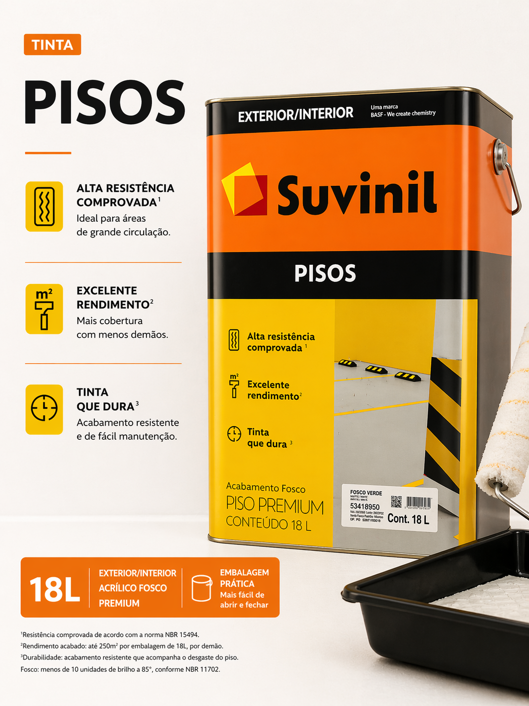 Suvinil Tinta para Pisos 18L