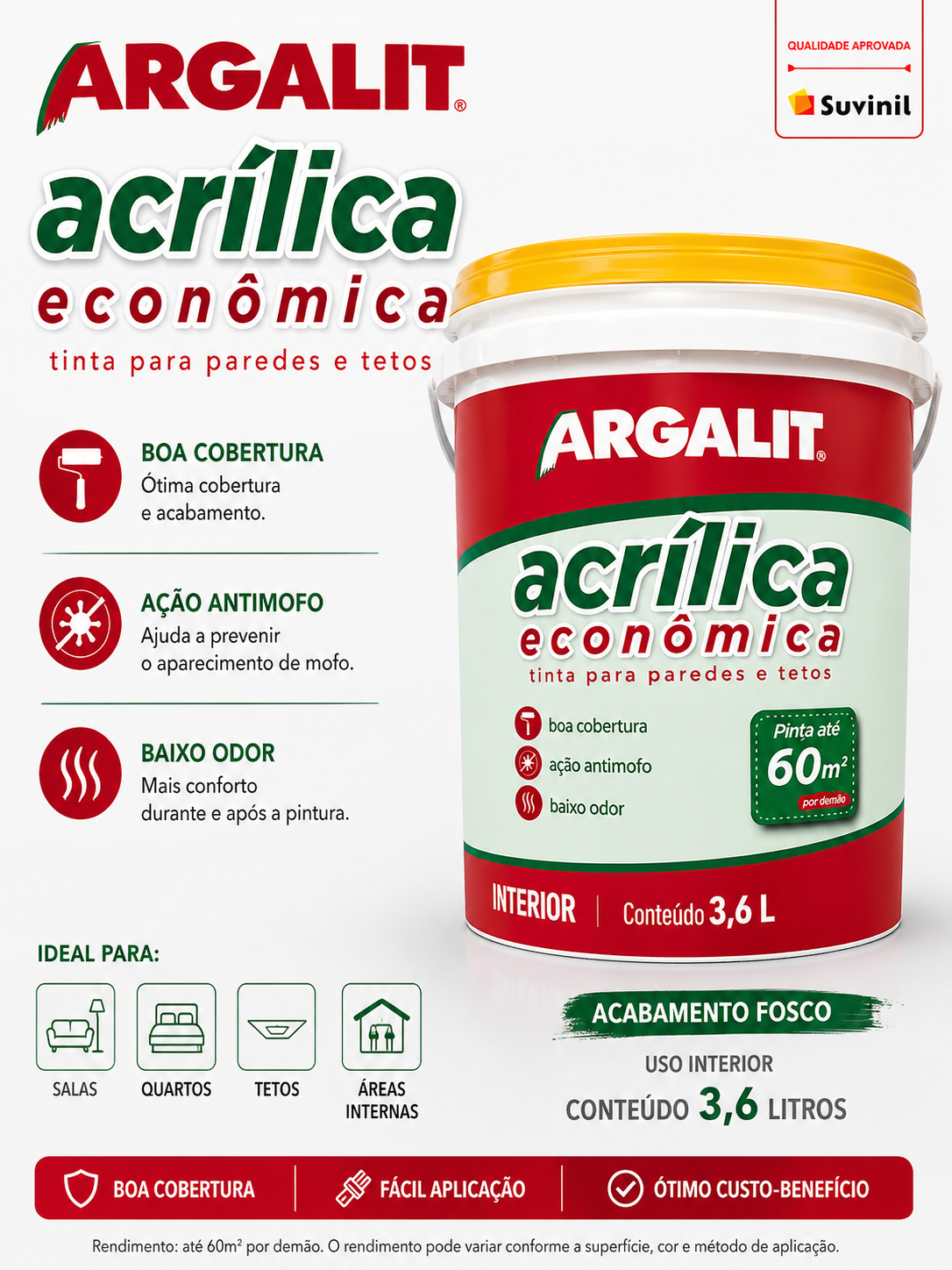 Argalit Acrílica Econômica