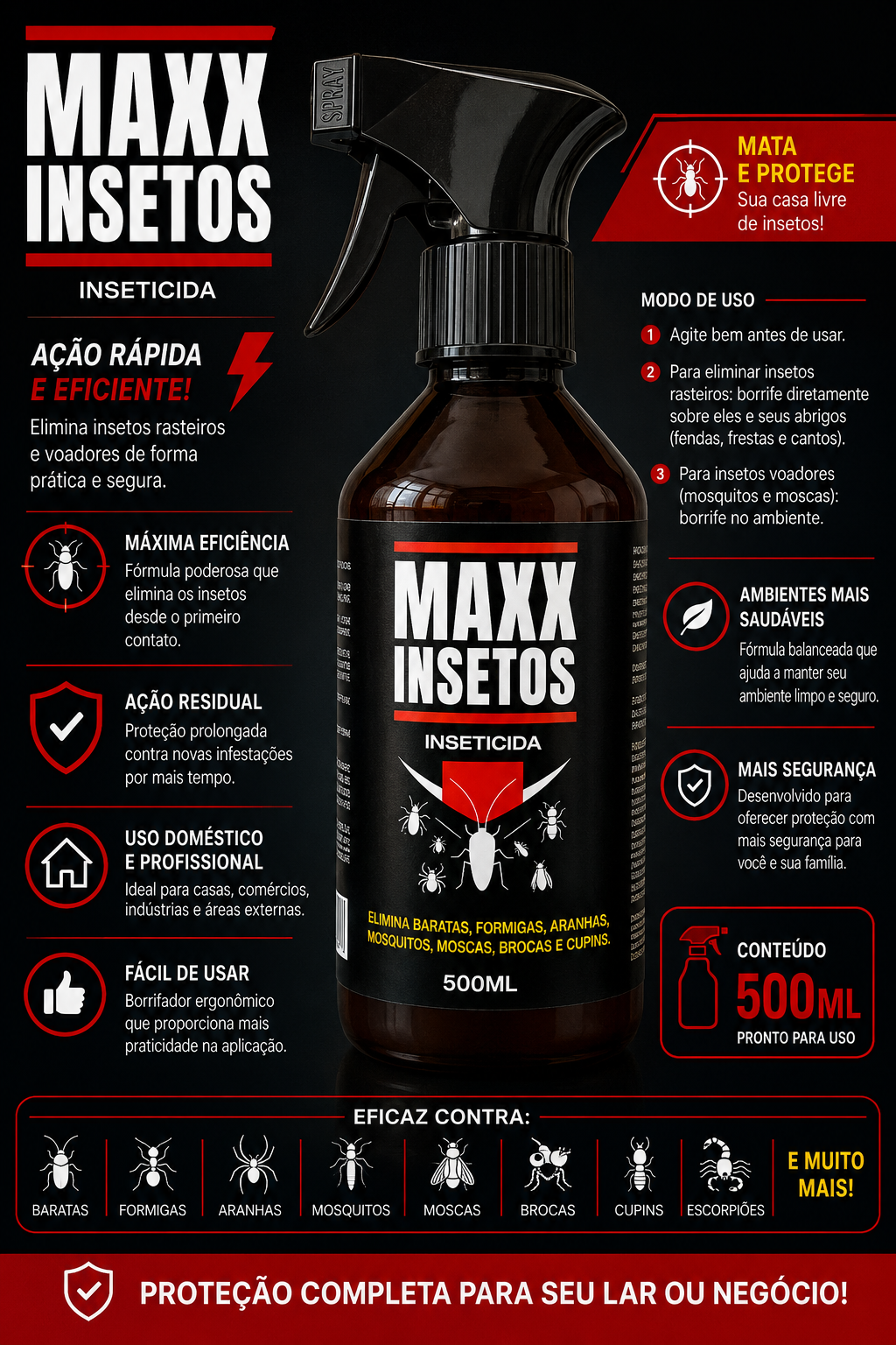 MAXX Insetos Inseticida