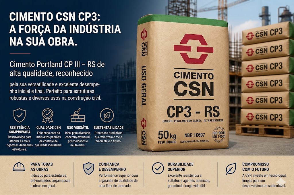 Cimento CSN CP3 - RS