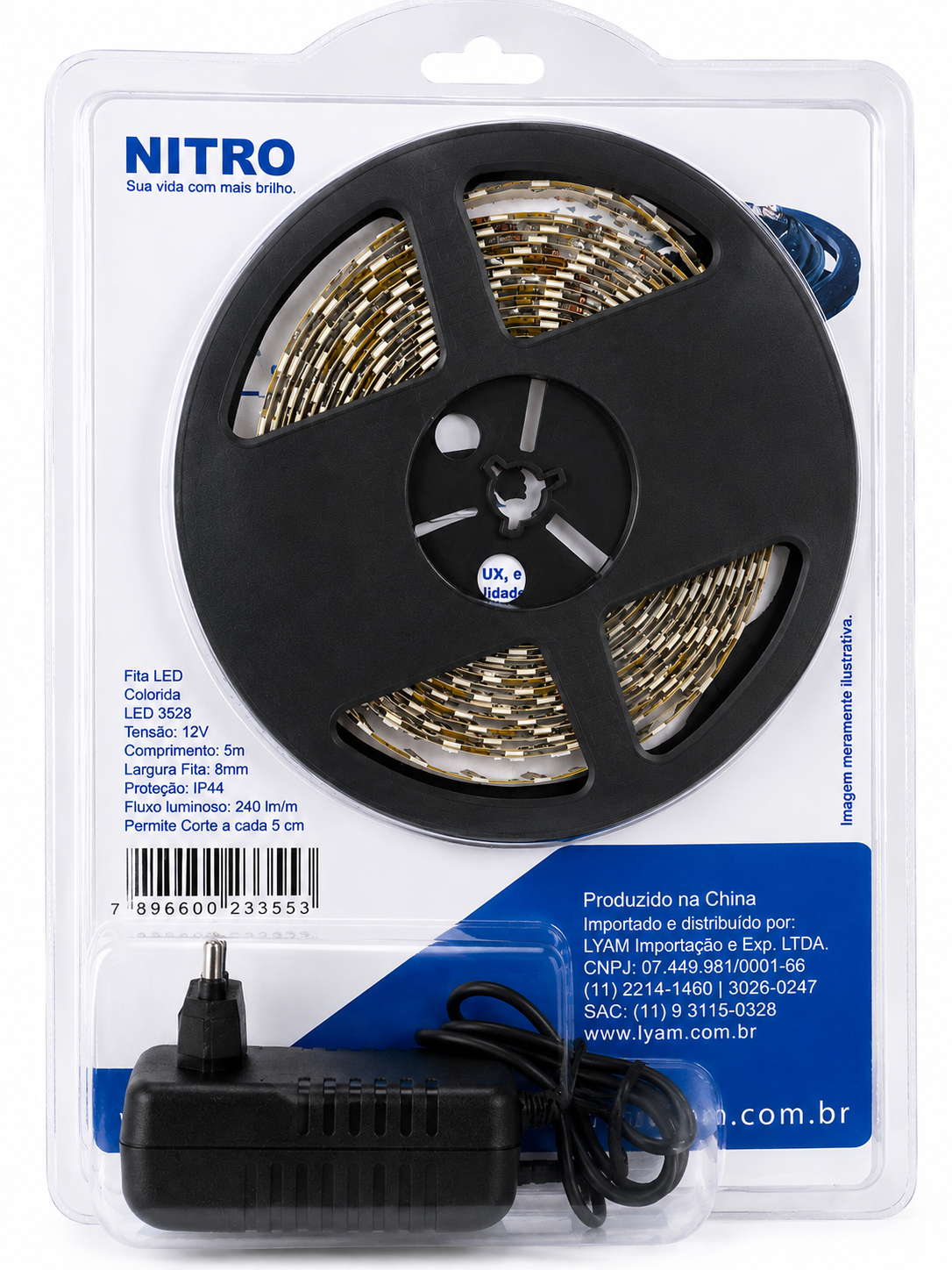 Fita LED Amarela Nitro 5m