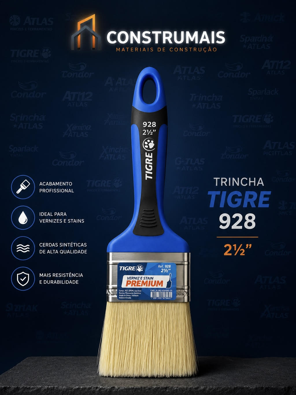 Trincha Tigre 928 2½"