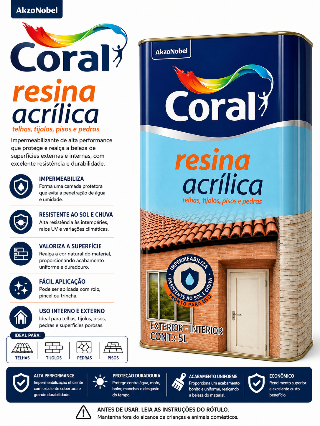 Coral Resina Acrílica